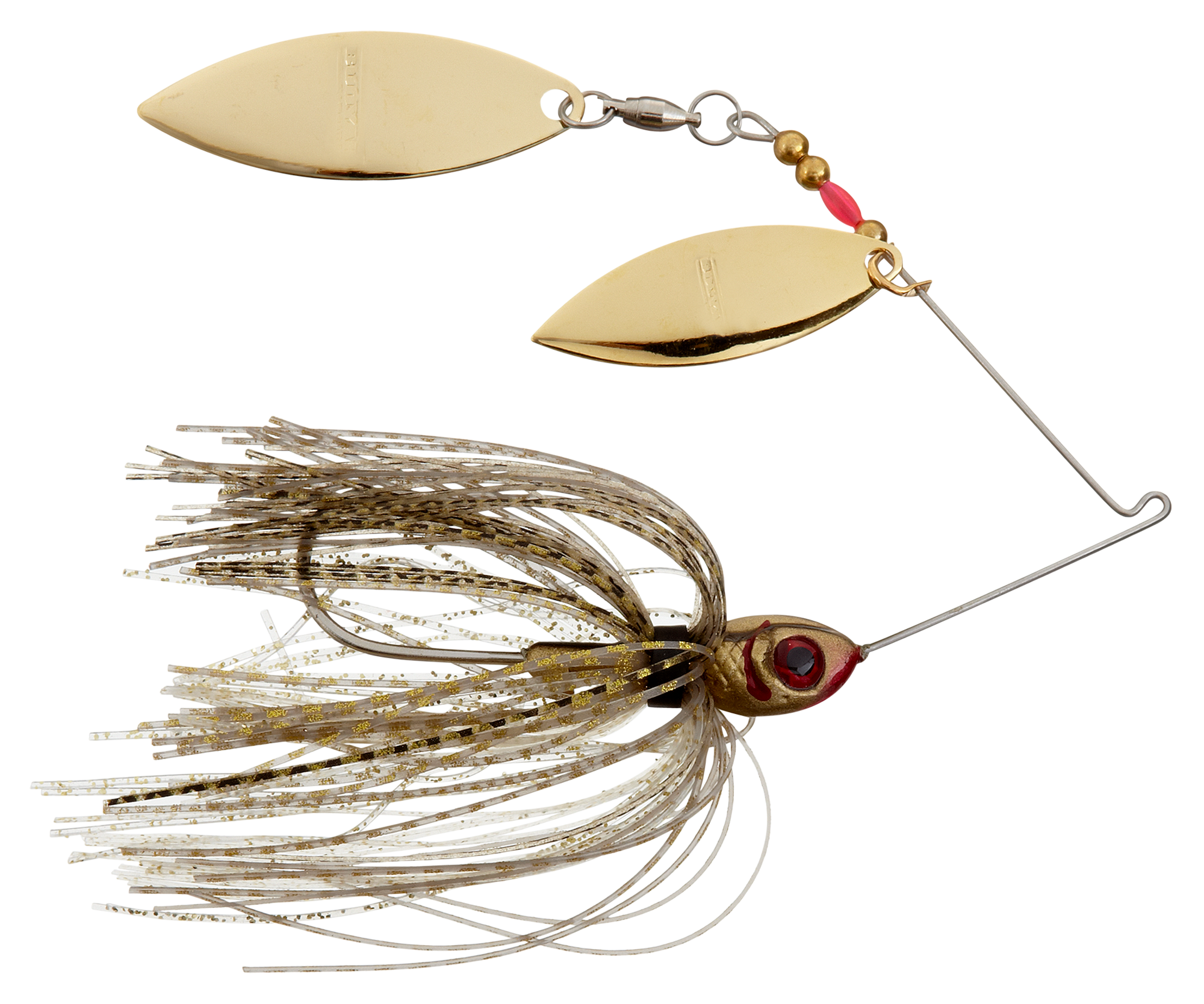 Booyah Tandem Blade Spinnerbait, White/Chartreuse