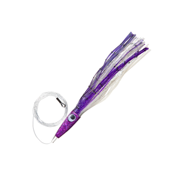 C &H Lures Wahoo Whacker Saltwater Lure - 11-1/2″ - Rigged - Purple/White