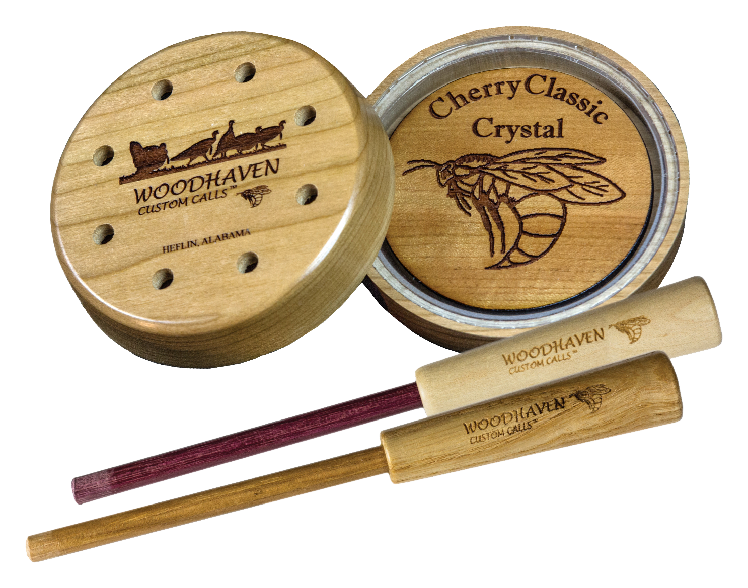 WoodHaven Custom Calls Cherry Classic Crystal Friction Turkey Call
