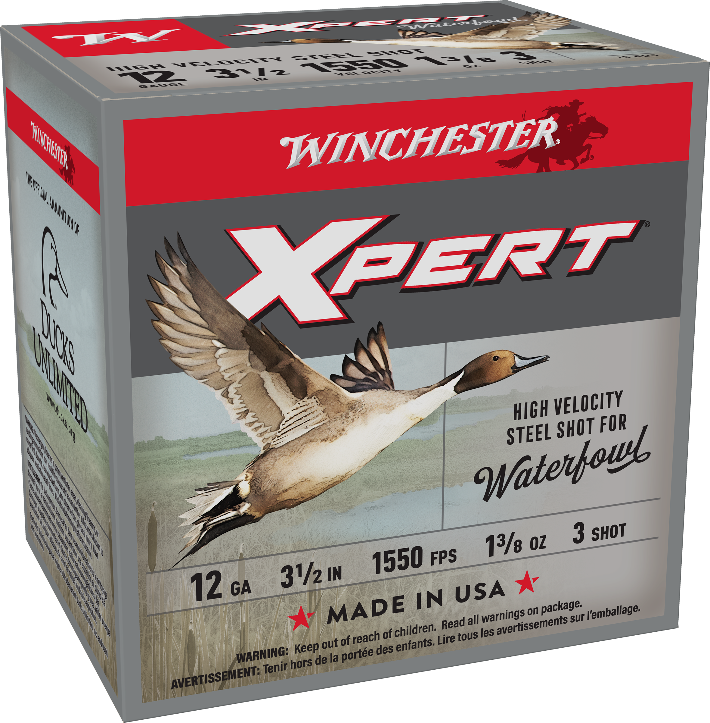 Winchester Super-X Xpert HV Waterfowl 12-Ga. 3.5″ 1-3/8 oz. Shotshells - #3 Shot - 250 Rounds - Winchester
