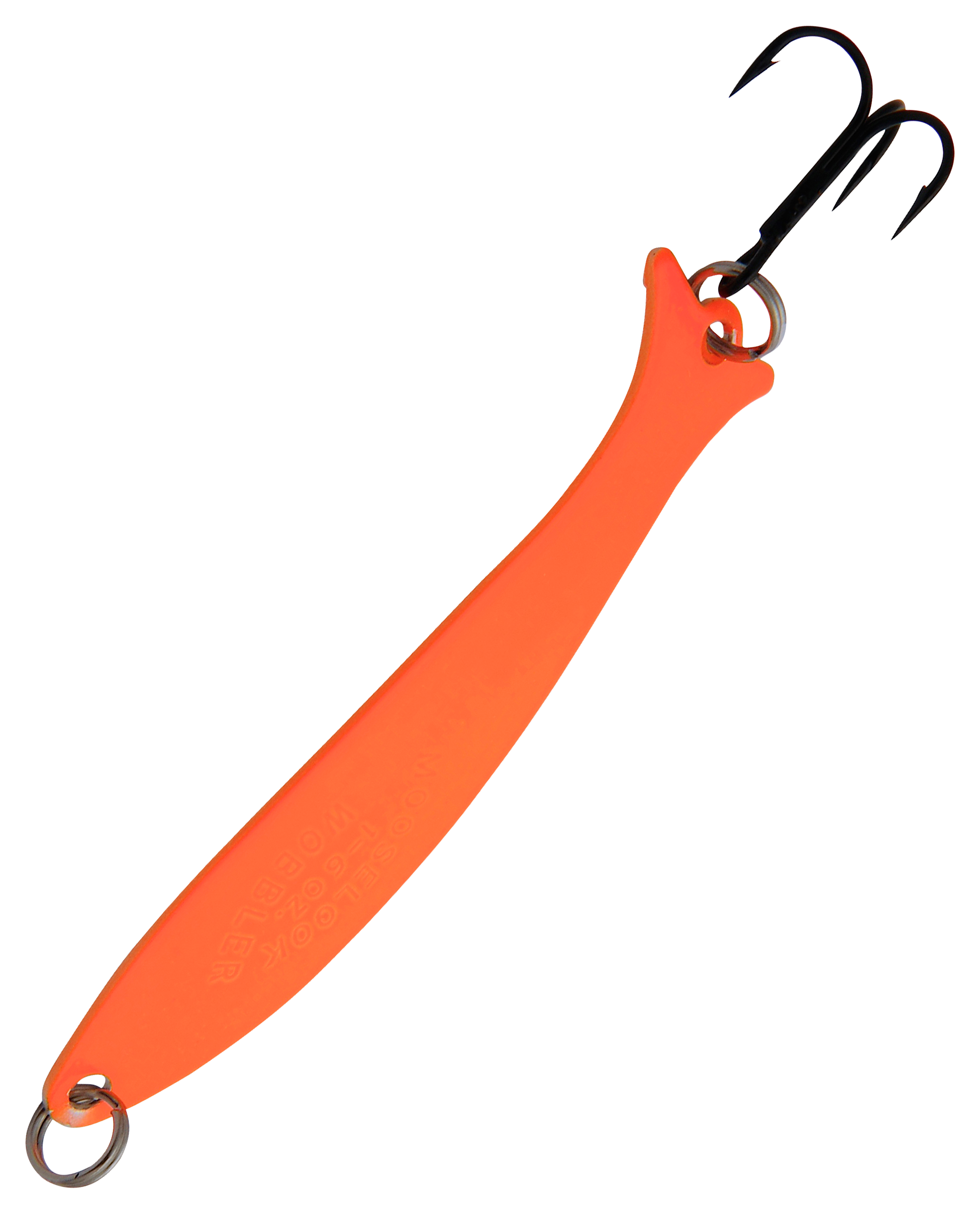 Mooselook Wobbler Spoon - 1/6 oz. - Orange/Silver Back