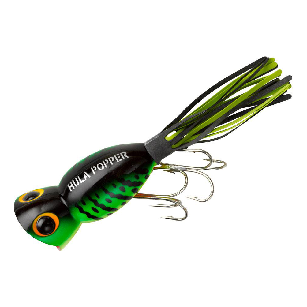 Leurres De Pêche Vintage Hula Popper Arbogast - Topwater Jerkbait, Couleur Bar/grenouille