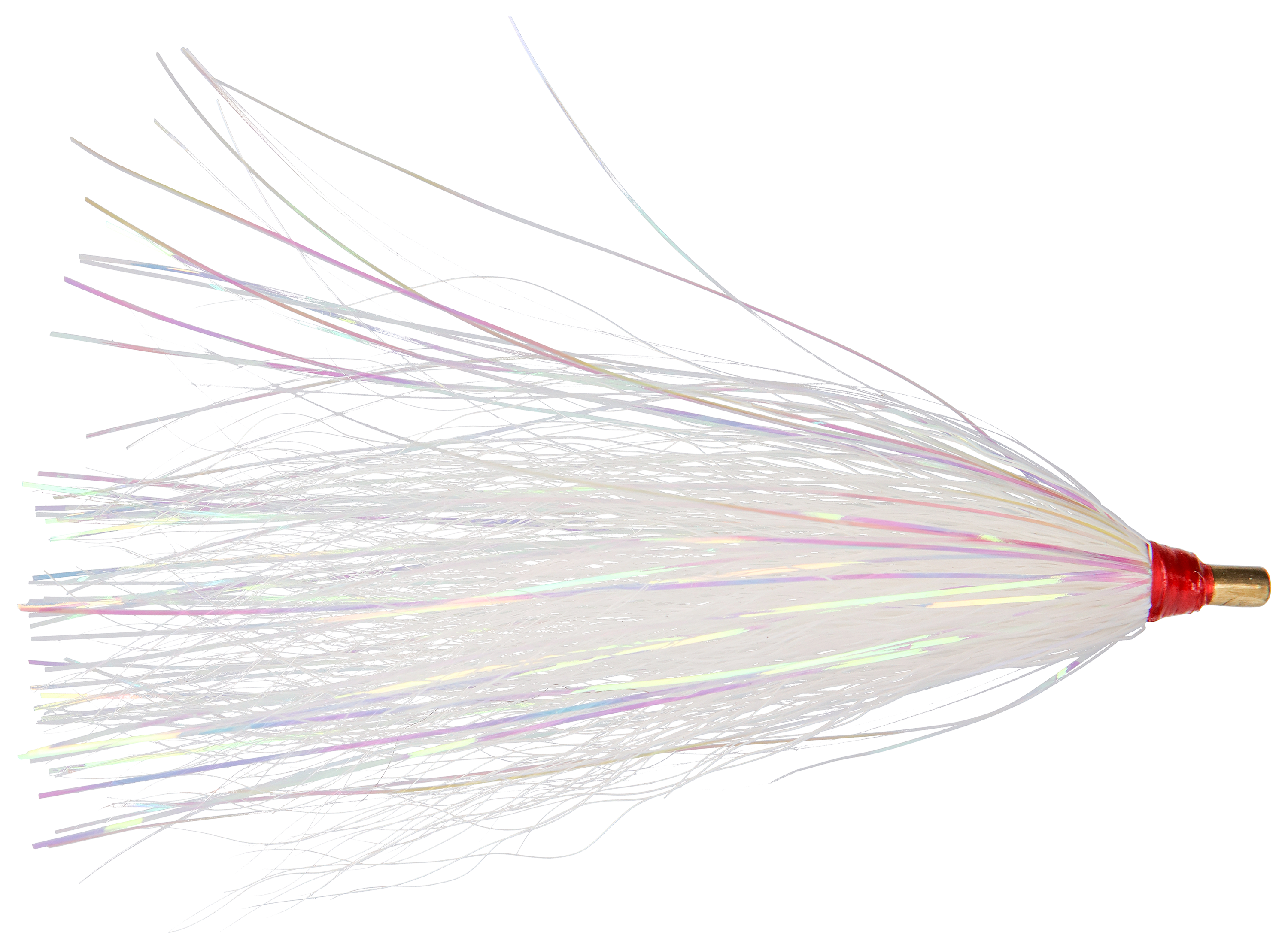 Image of Sea Striker Bucktail Teaser - Pearl Mylar/White Bucktail