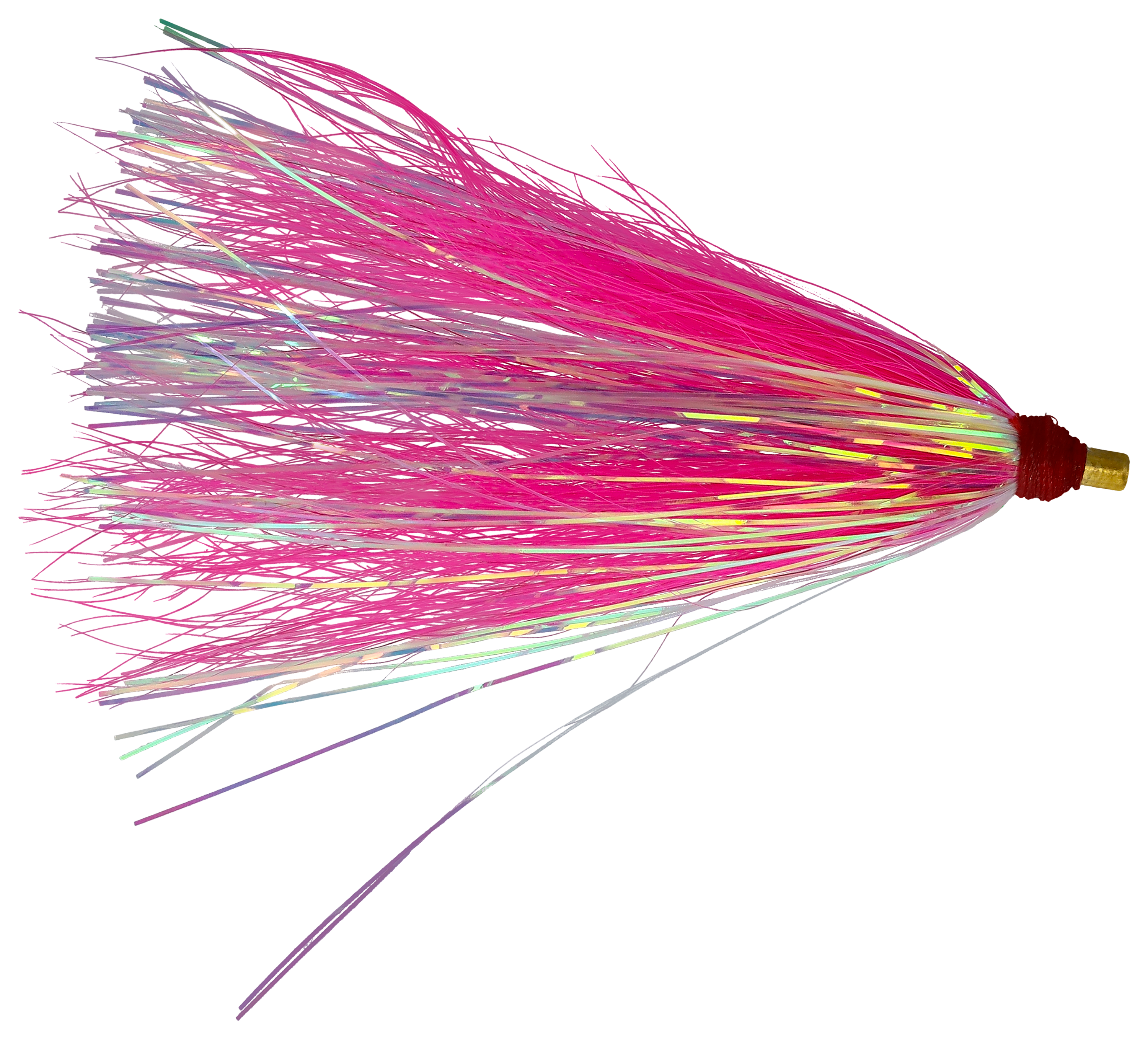 Image of Sea Striker Bucktail Teaser - Pink/Pearl Mylar