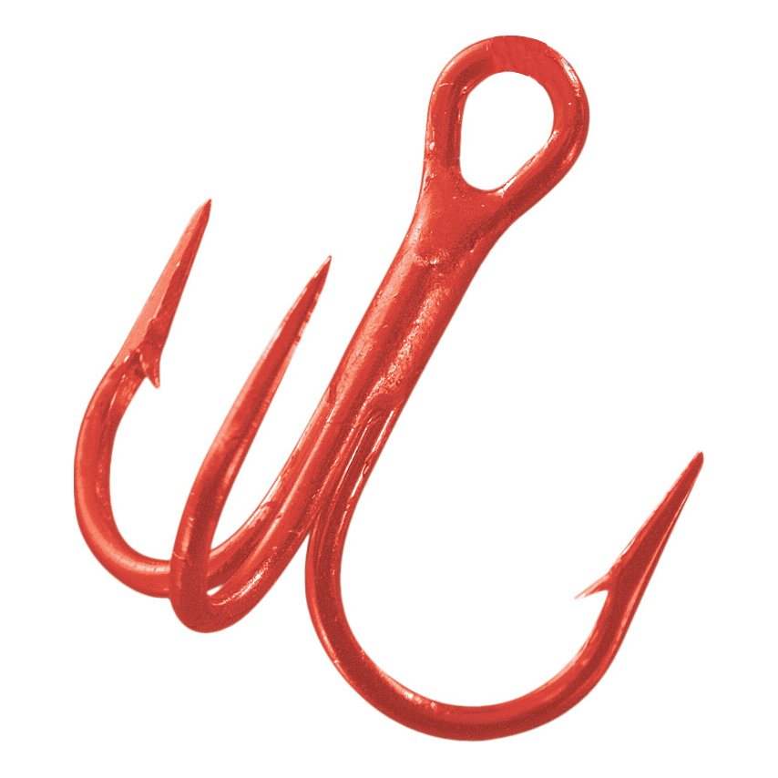 Image of Eagle Claw Lazer Sharp Red Treble Stinger Hook - #10 - 4 Pack