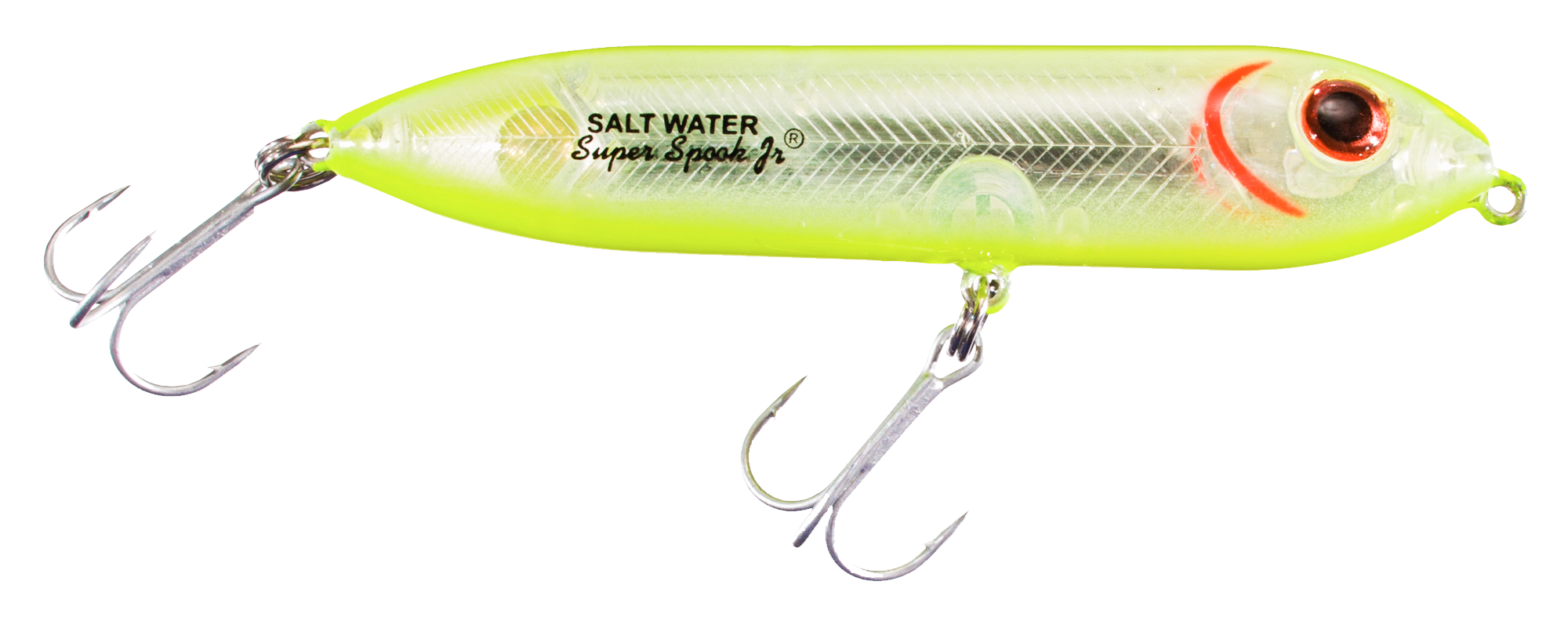 Image of Heddon Saltwater Super Spook Jr. - Chartreuse Silver