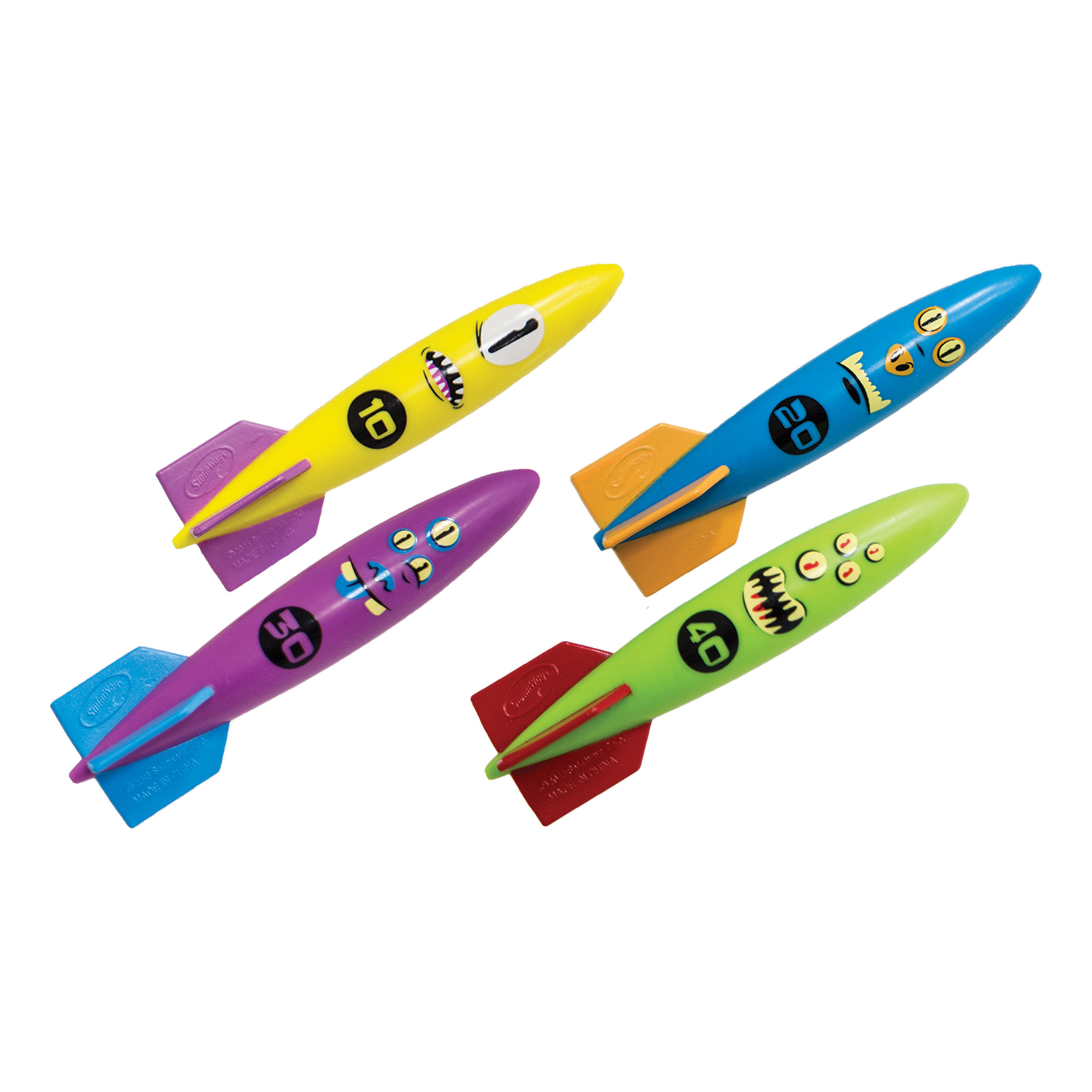 SWIMWAYS Toypedo Bandits Pool Toys for Kids 4-Pack