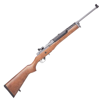 Image of Ruger Mini-14 Ranch Stainless Steel Semi-Auto Rifle with Classic Wood Stock