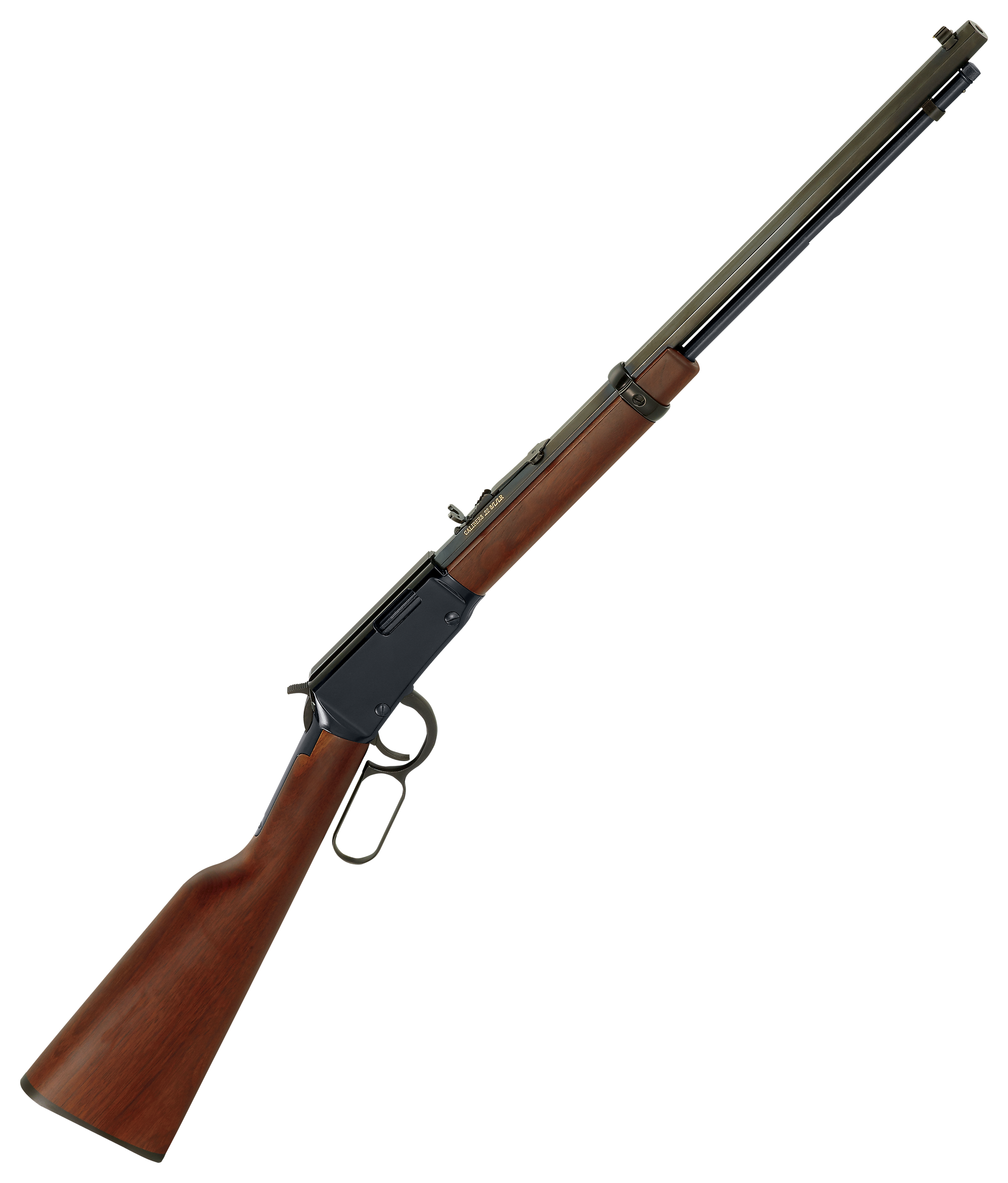 Henry Frontier Blued Lever Action Rifle - 22 Long Rifle - 20in - Brown -  H001T