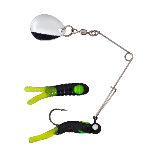 Johnson Original Beetle Spin - 1/16 oz. - Black/Chartreuse with Silver Blade