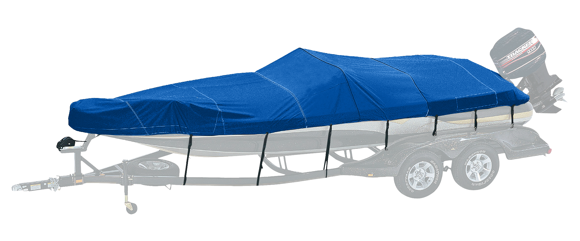 Bass Pro Shops ''Exact Fit'' Boat Cover by Westland - Tracker Boats - 2003-2005 Avalanche DC - Sharkskin Blue