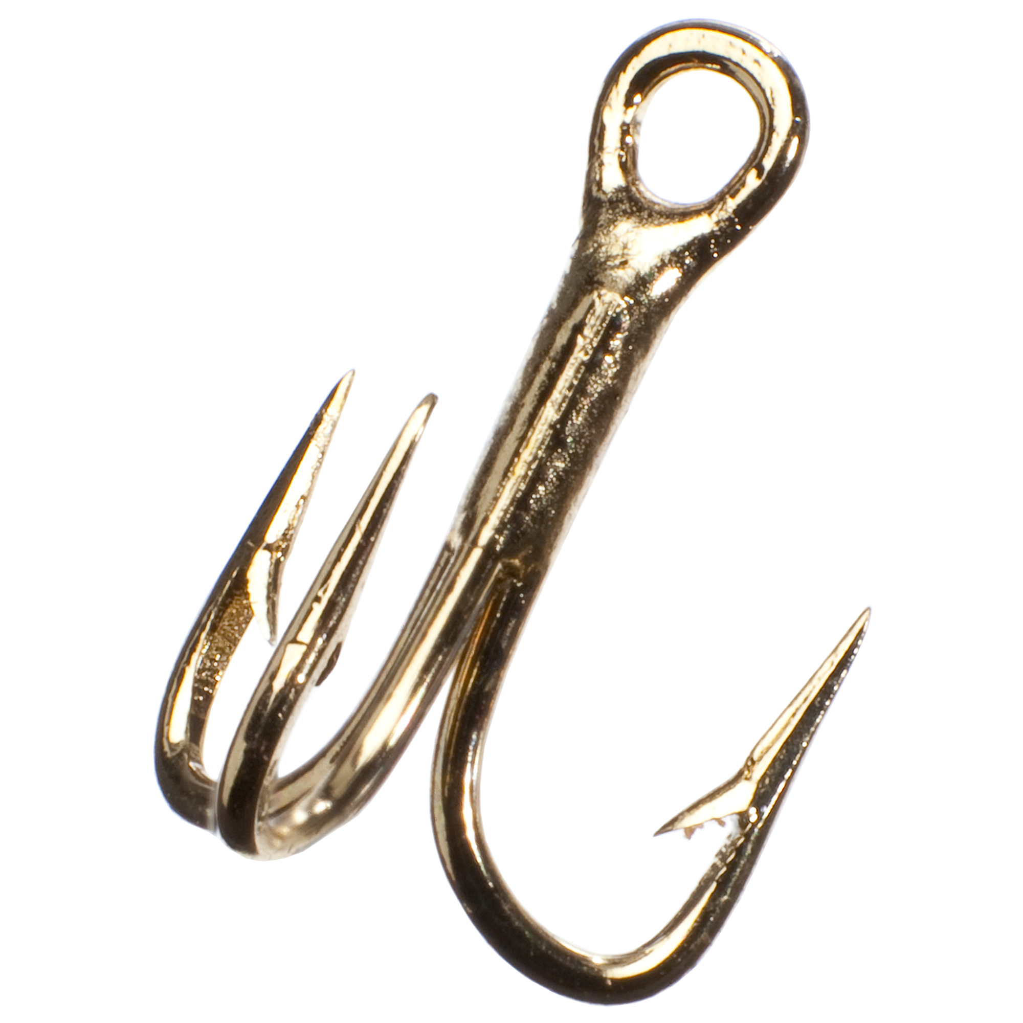 Eagle Claw 2X Treble Hooks - Gold - #10 - 5 Pack