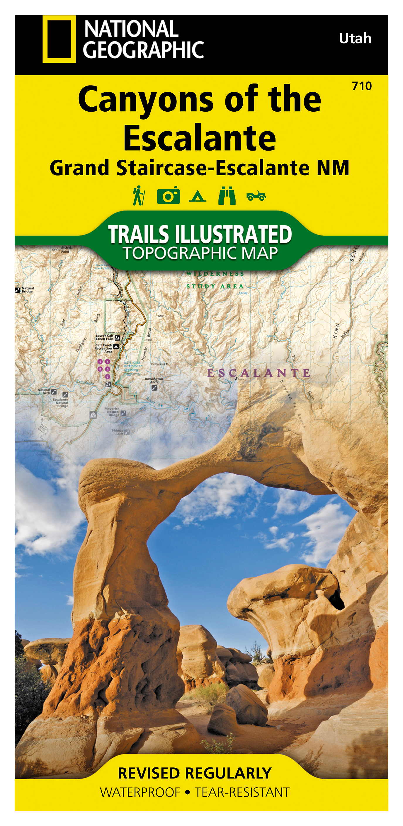 Image of National Geographic Trails Illustrated Topographic Map Guide Series - Utah - Canyons of the Escalante