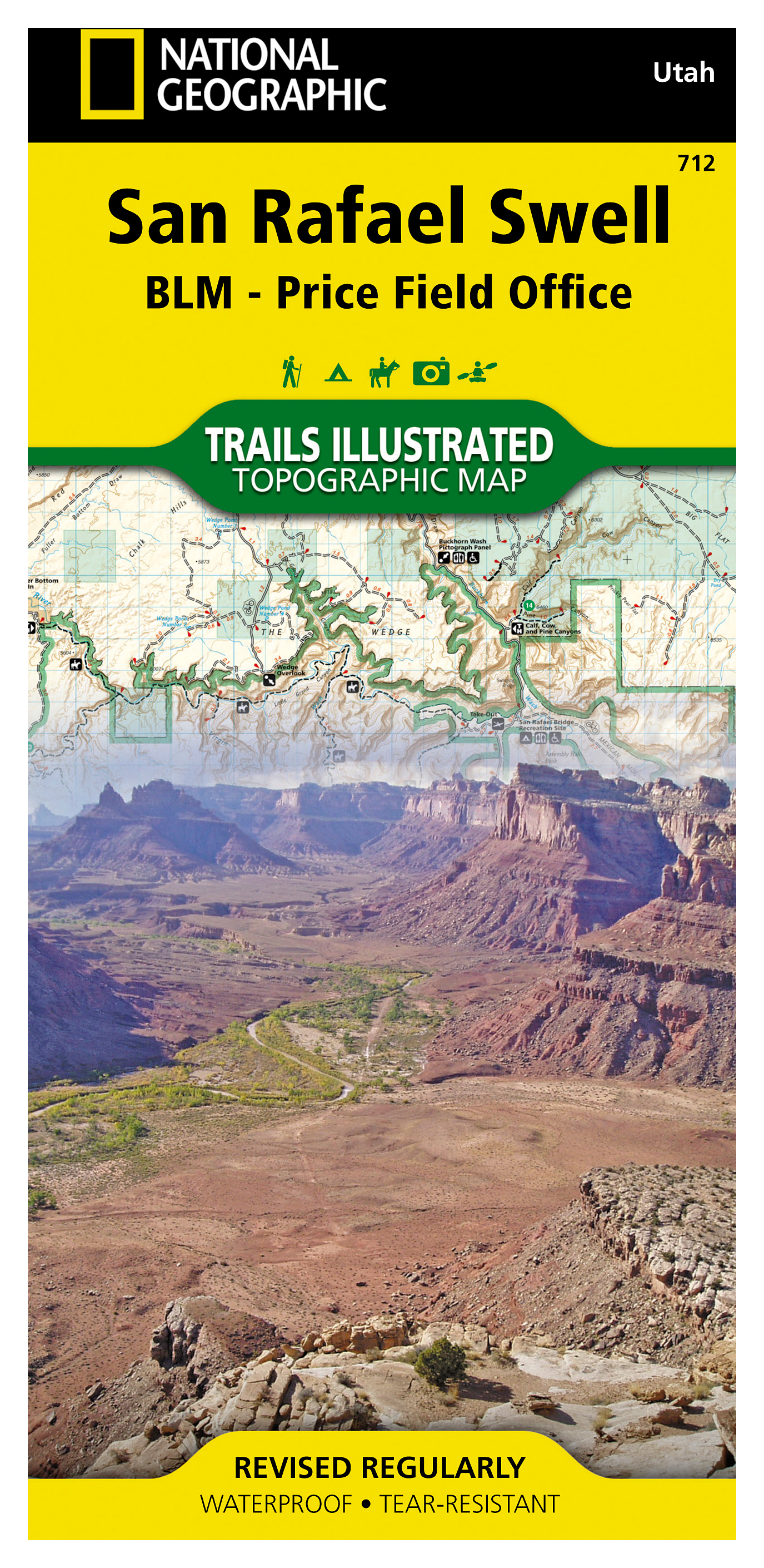 Image of National Geographic Trails Illustrated Topographic Map Guide Series - Utah - San Rafael Swell