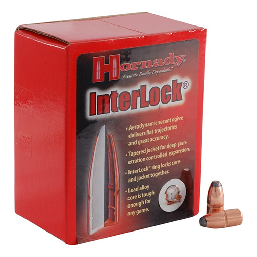 Hornady InterLock Rifle Bullets - 6mm Caliber - 100 Grain - BTSP