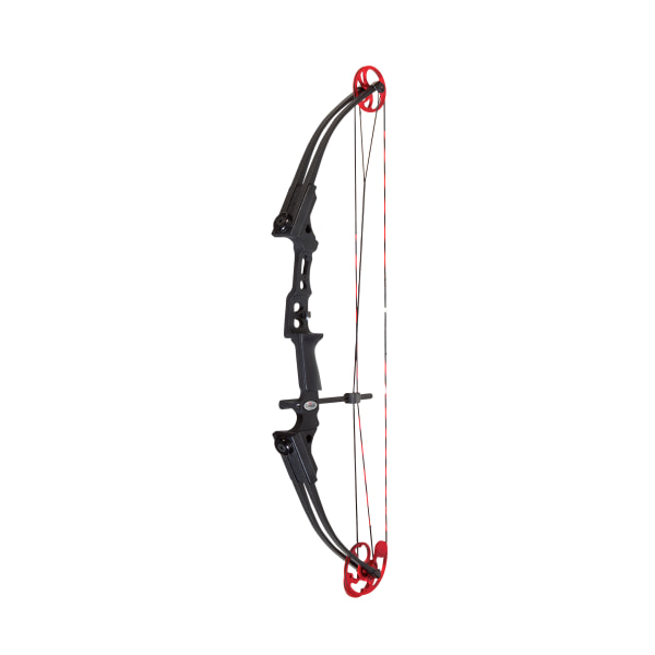 Genesis Mini Compound Bow Package for Youth - Black Red - Right Hand