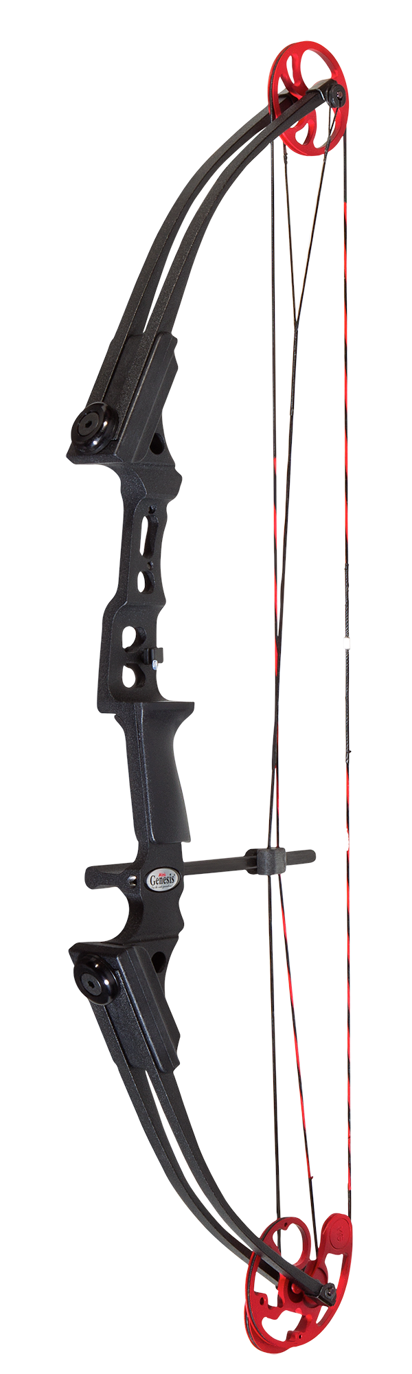 Genesis Mini Compound Bow Package for Youth - Black/Red - Right Hand