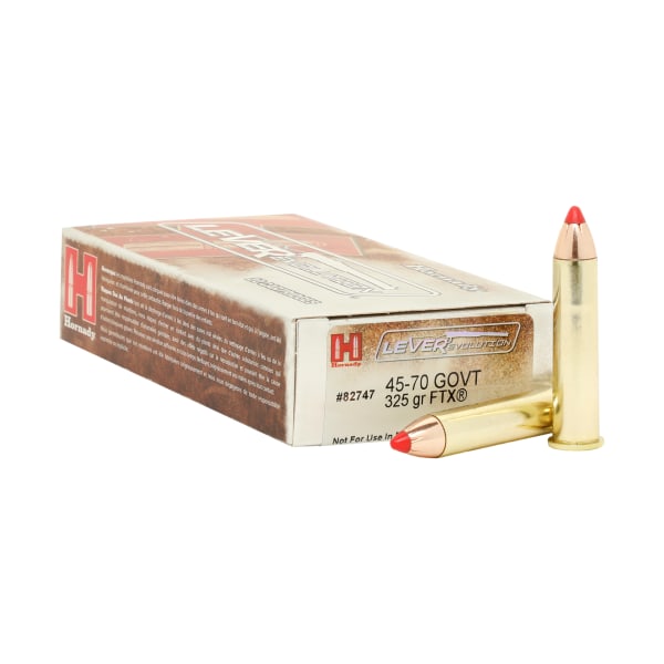 Hornady LEVERevolution Rifle Ammo - .45-70 Government Caliber - 325 Grain - 20 Rounds
