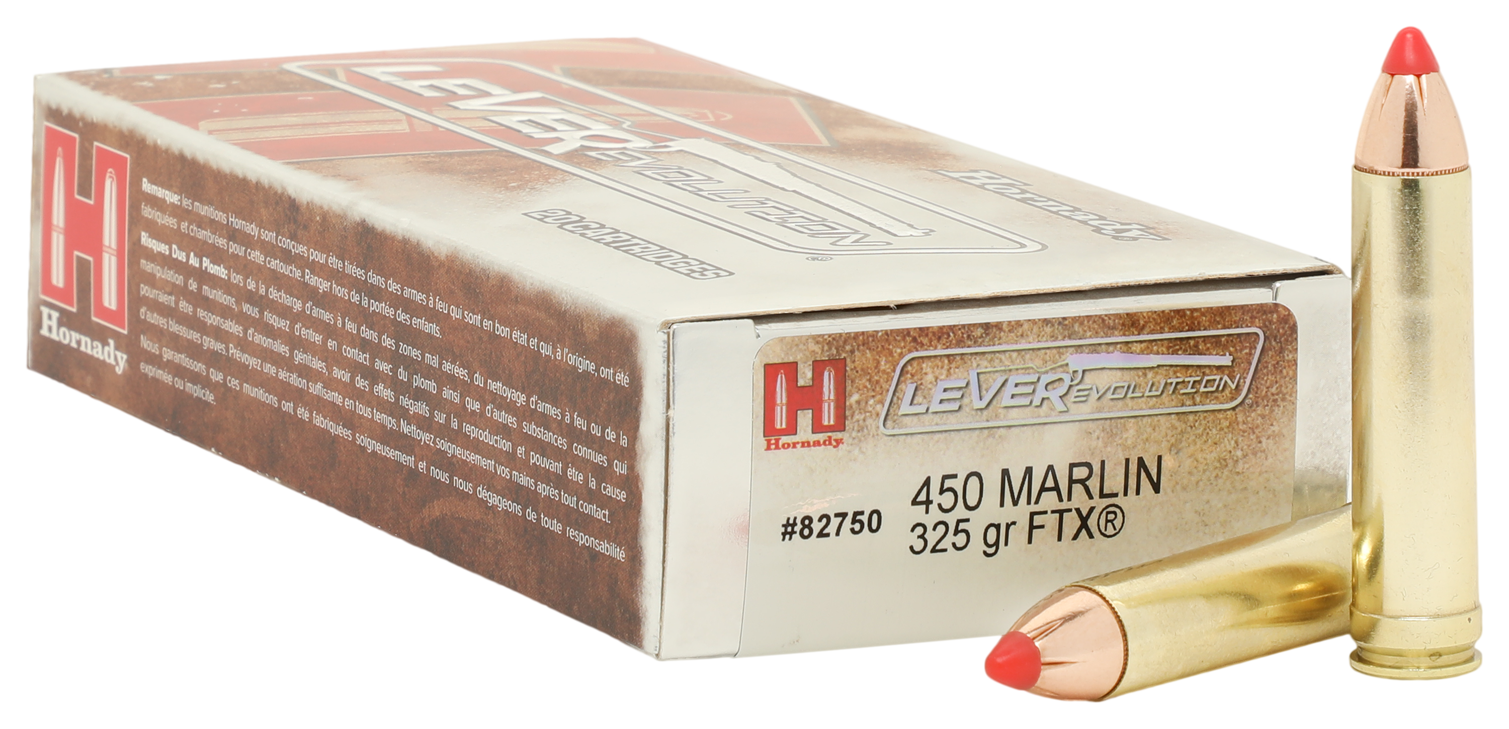 Image of Hornady LEVERevolution .450 Marlin 325 Grain Flex Tip Centerfire Rifle Ammo