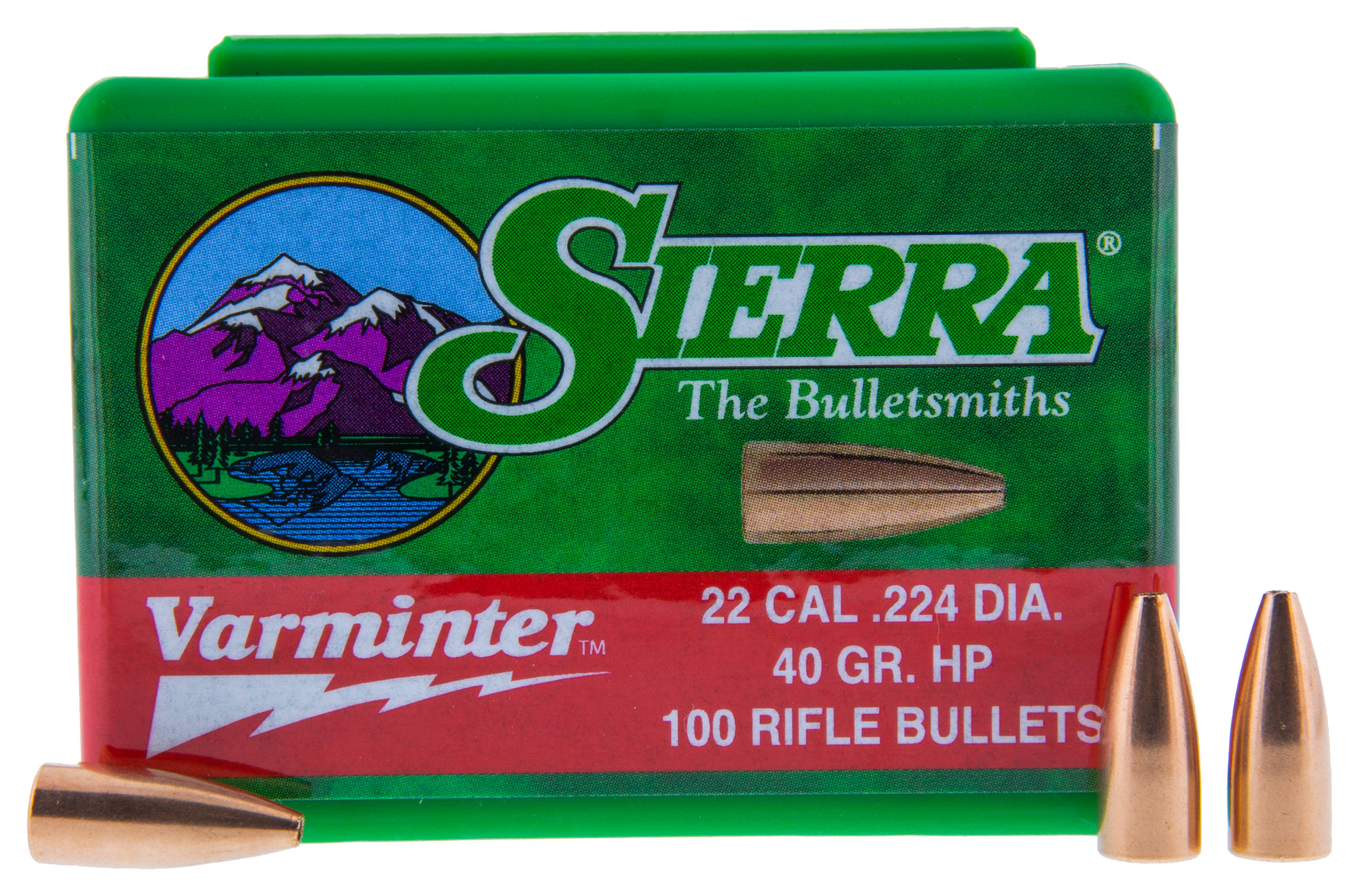 Sierra Varminter Rifle Bullets - .30 Caliber - 110 Grain - Hollow Point
