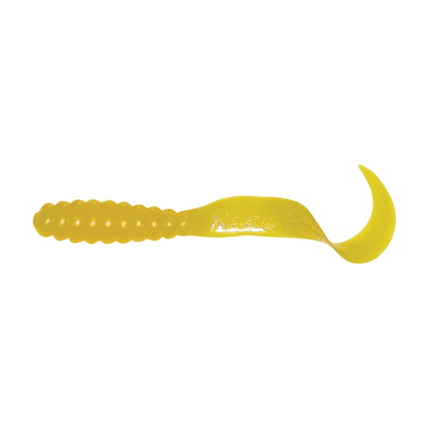 Mister Twister Curly Tail Grub - 2' - Yellow