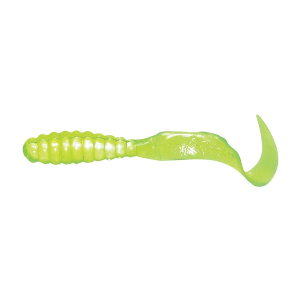 Mister Twister Curly Tail Grub - 2' - Chartreuse