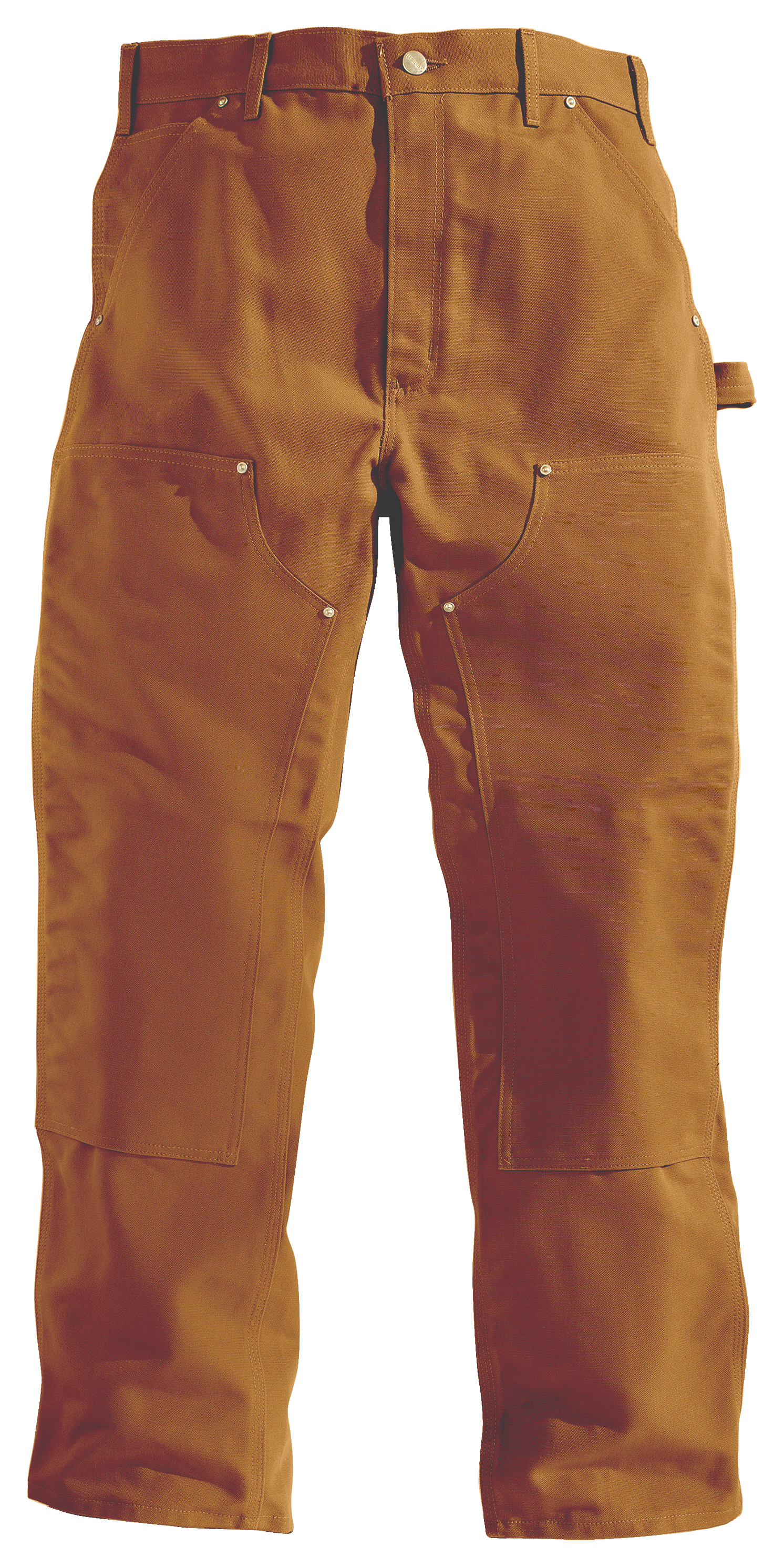 Carhartt Men's Double Front Work Dungarees, Brown, Size 34