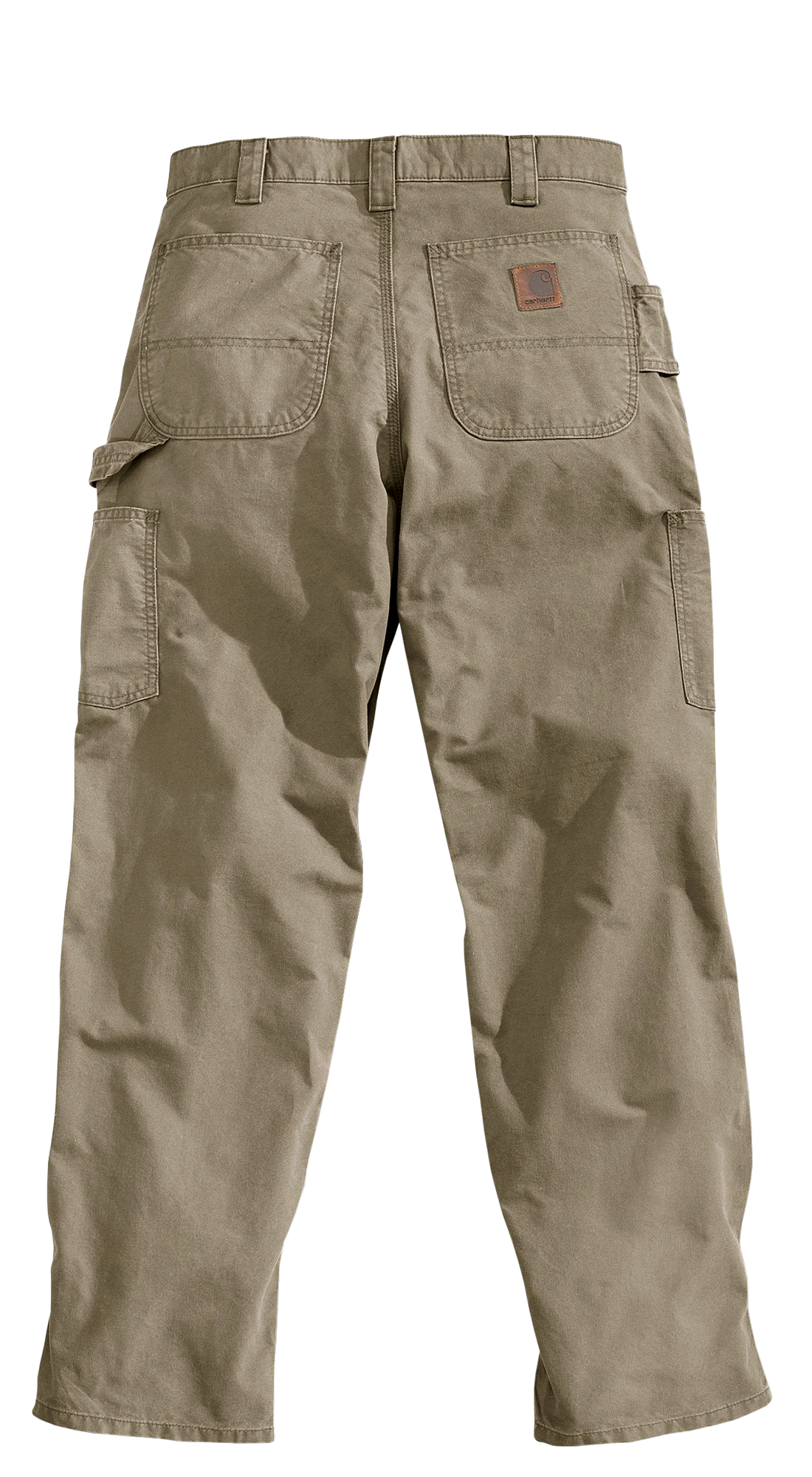 Image of Carhartt Loose-Fit Canvas Utility Work Pants for Men - Dark Khaki - 31x30