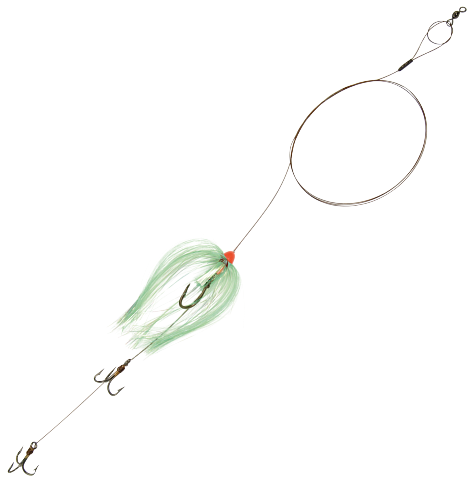 Image of Sea Striker Carolina Live-Bait Slow Troll King Mackerel Rig with Duster - Chartreuse