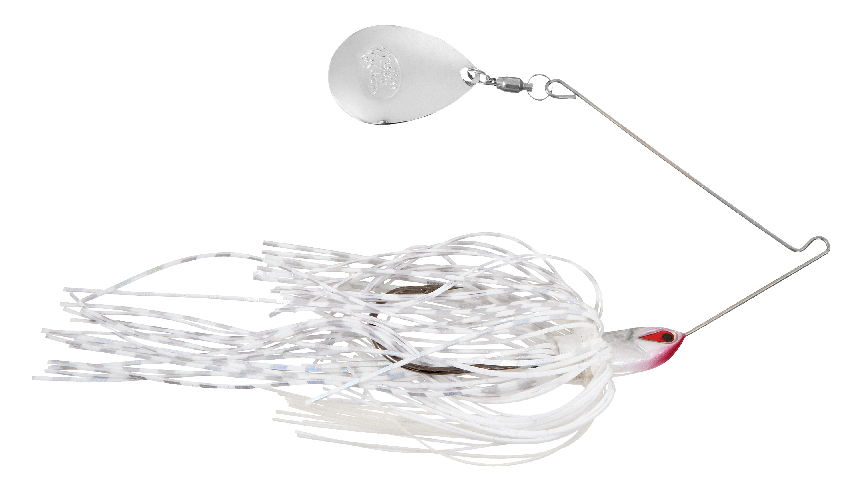 Image of Bass Pro Shops Lazer Eye Pro Series Spinnerbaits Single Colorado - 1/4 oz - White