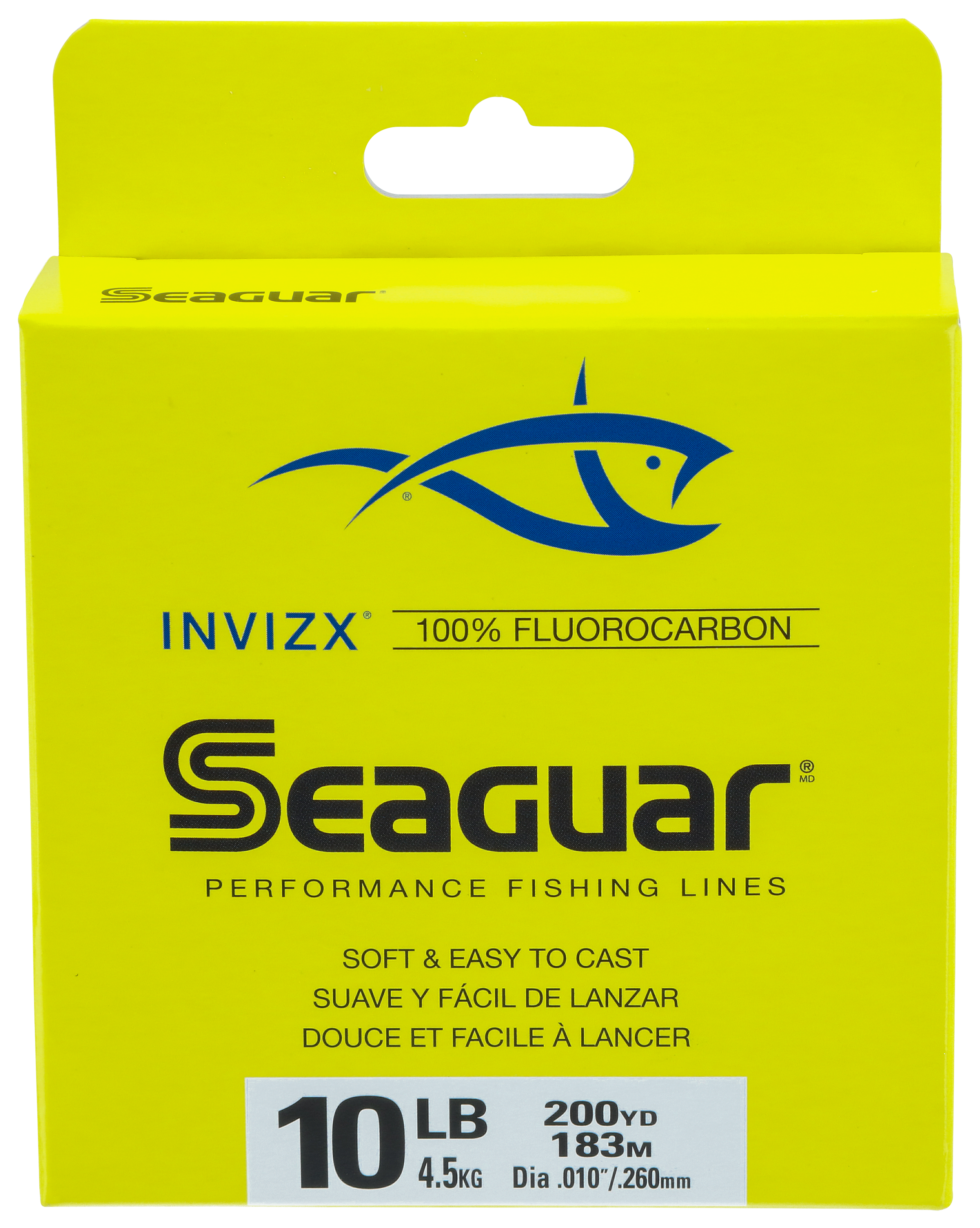 Invizx Freshwater Fluorocarbon Line - .015 Diameter, 17 lb Tested, 200 Yards, Clear