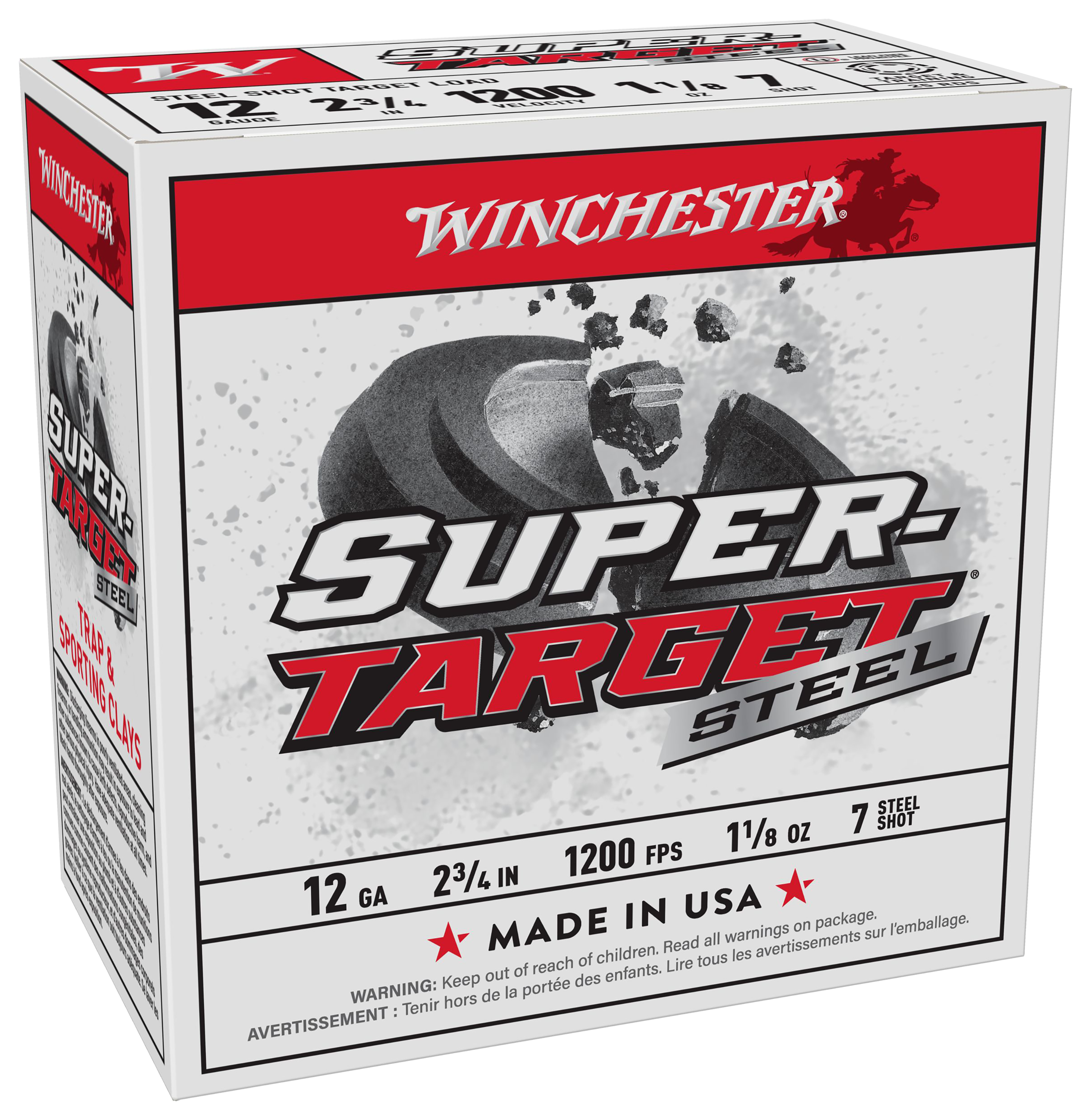 Image of "Winchester Super-Target 12-Ga. 2-3/4"" 1-1/8 oz. Steel Shotshells - 7 Shot - 25 Rounds"