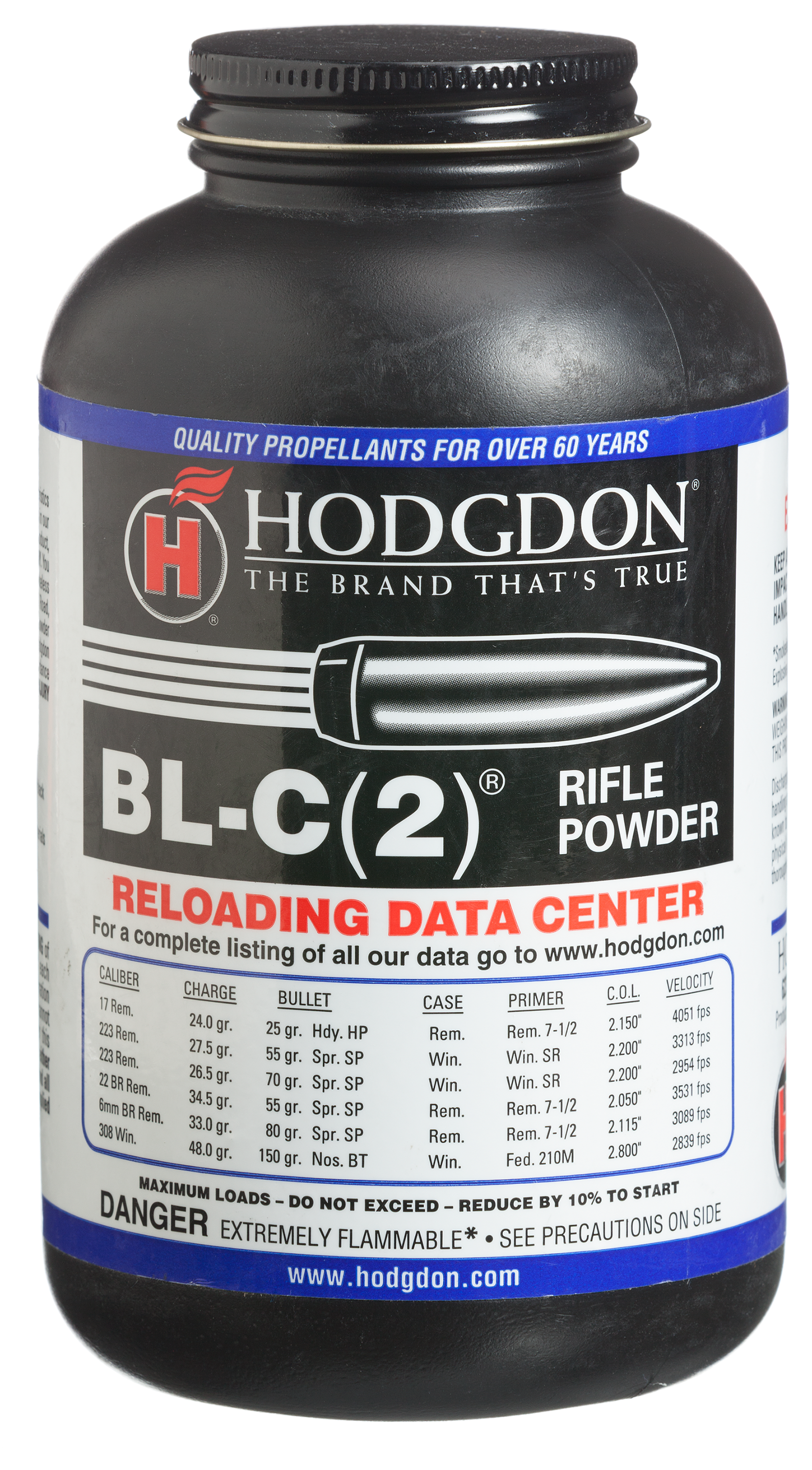 Hodgdon BL-C2 Smokeless Rifle Powder - 1 lb.