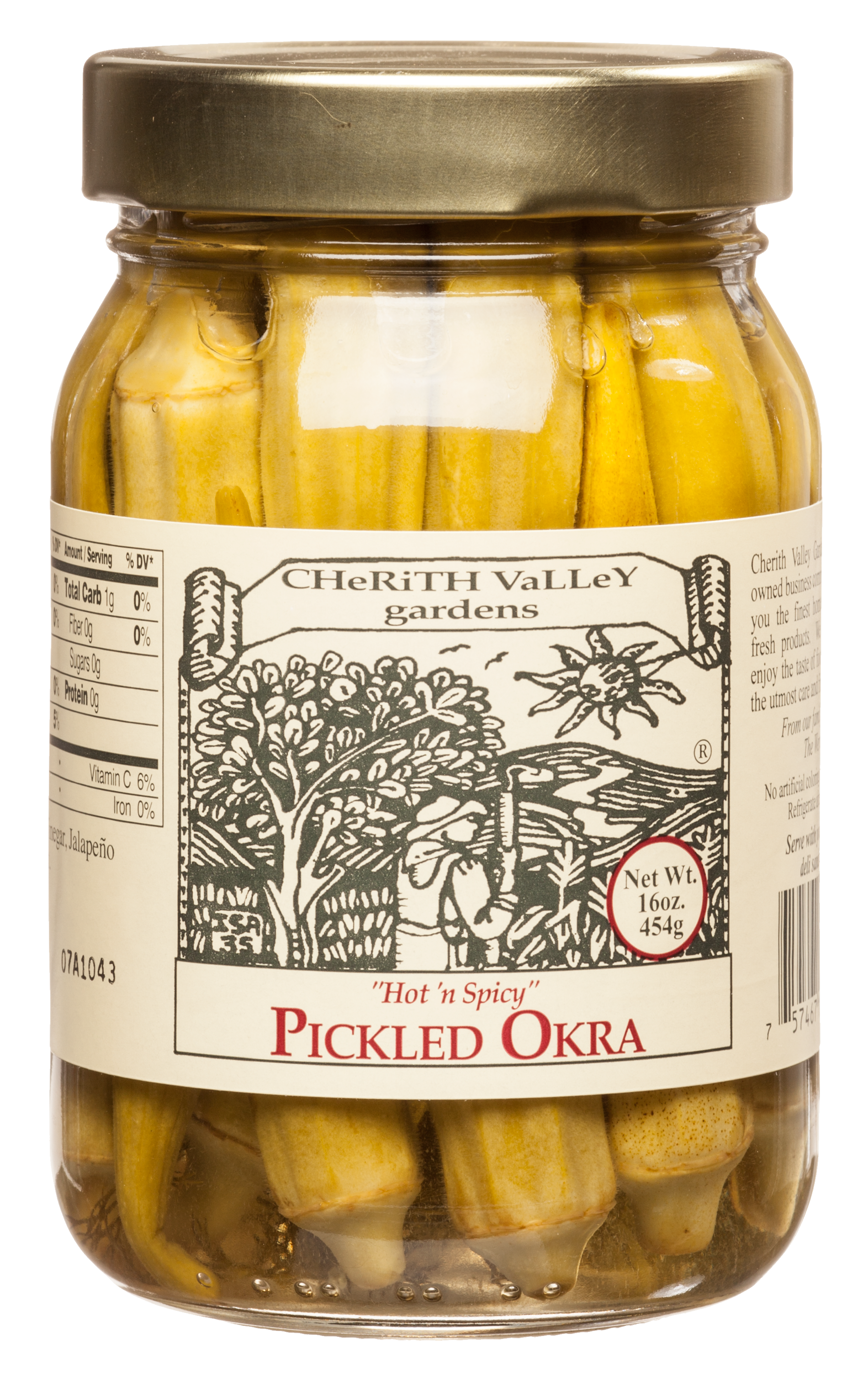 Cherith Valley Gardens Hot n Spicy Pickled Okra