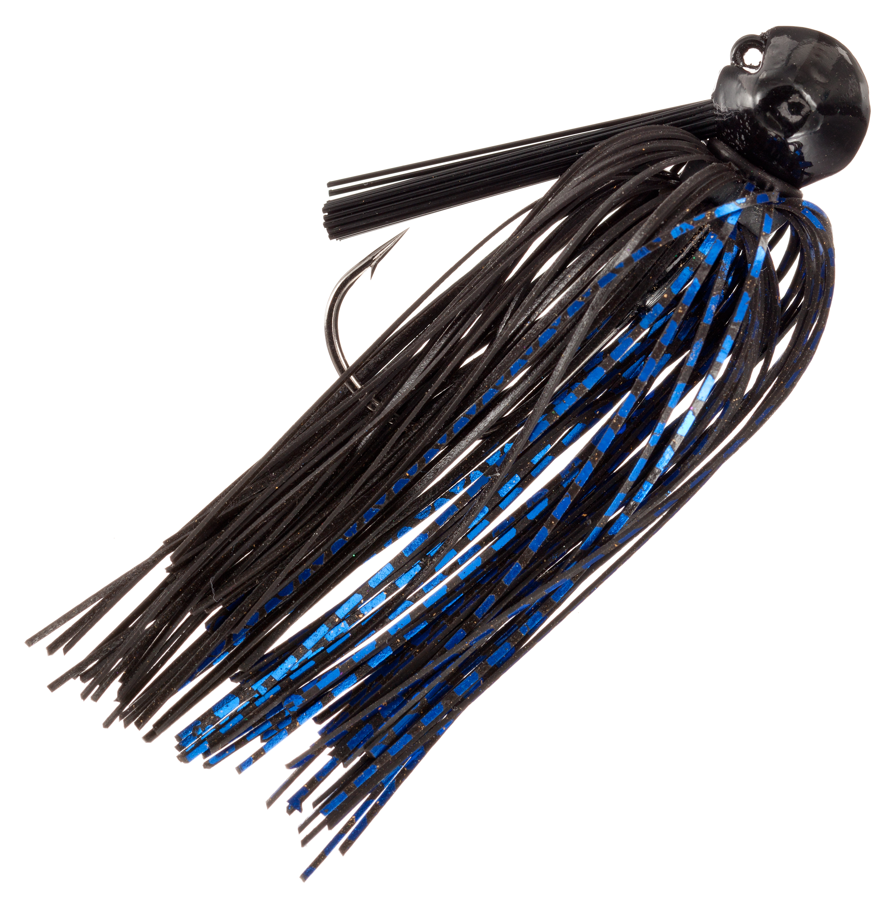 Bass Pro Shops Enticer Pro Series Football Jig - 1/2 oz - Black Blue Flash
