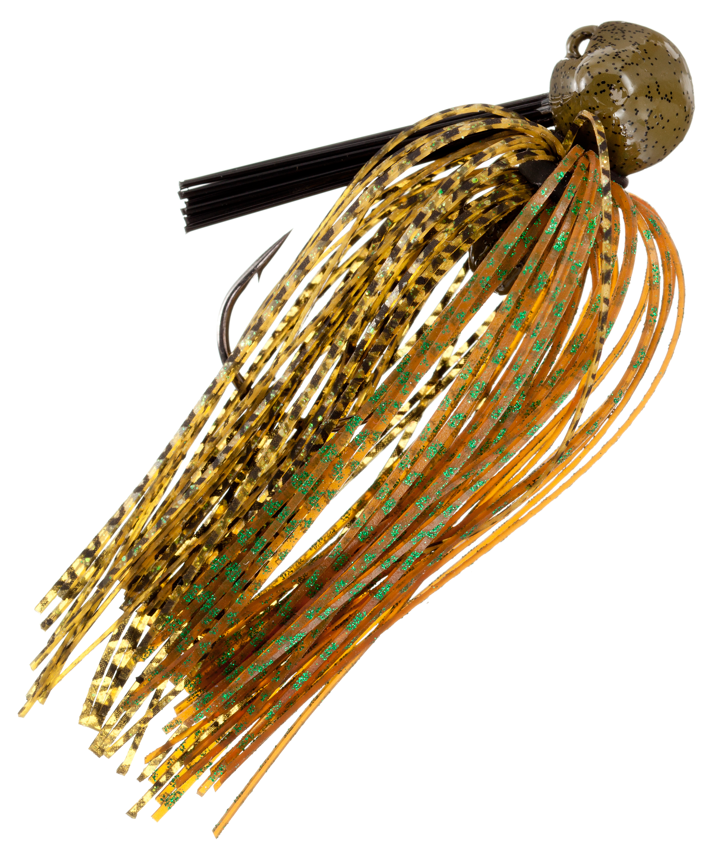 Bass Pro Shops Enticer Pro Series Football Jig - 3/8 oz - Green Pumpkin