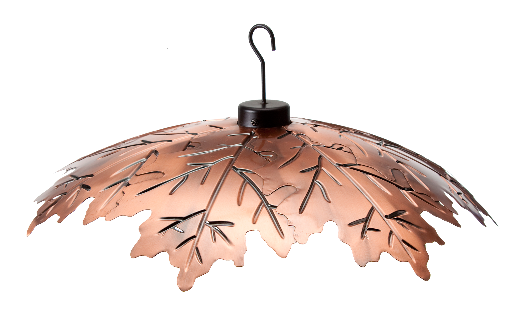 WoodLink 18 Brushed Copper Weather Shield for Bird Feeder