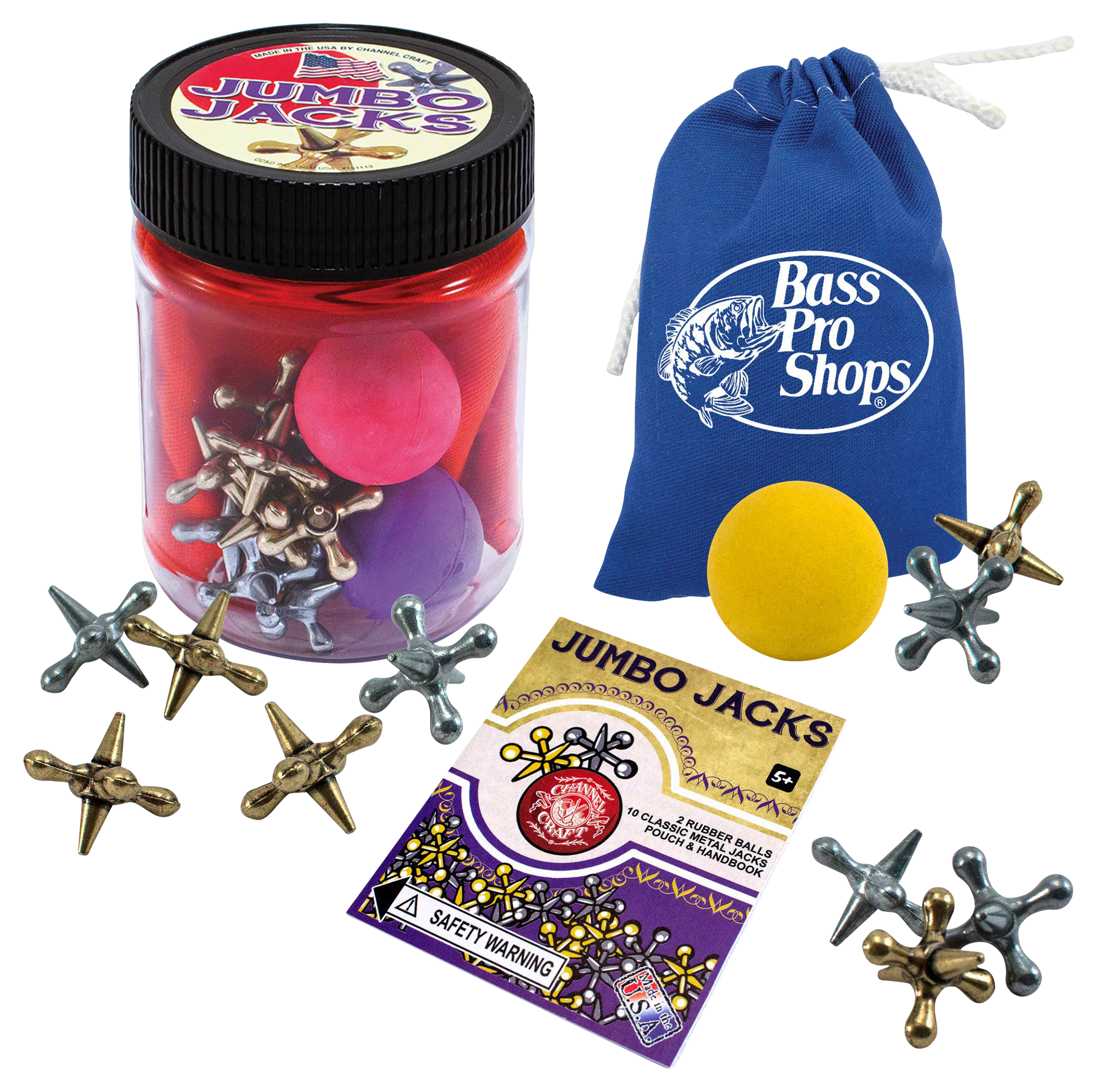 Channel Craft Jumbo Jacks Toy Jar with Canvas Pouch