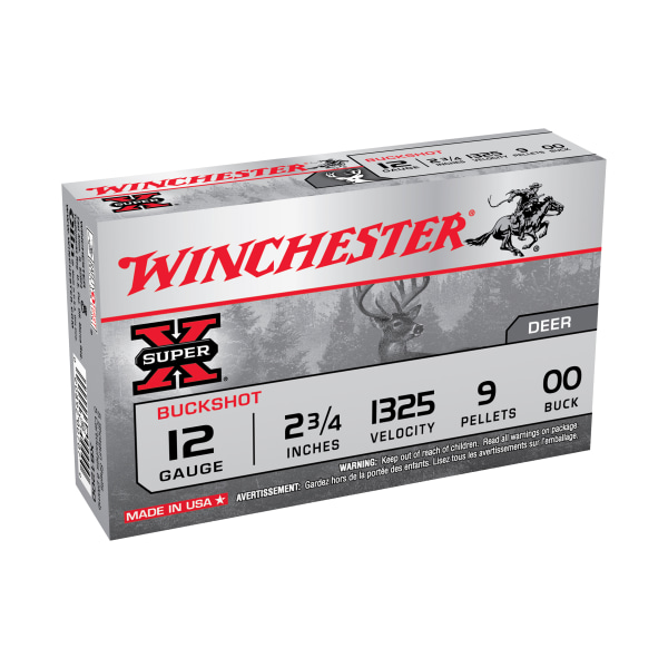 Winchester Super-X Buckshot Shotshells - .410 Gauge - 000 Buckshot - 5 Rounds