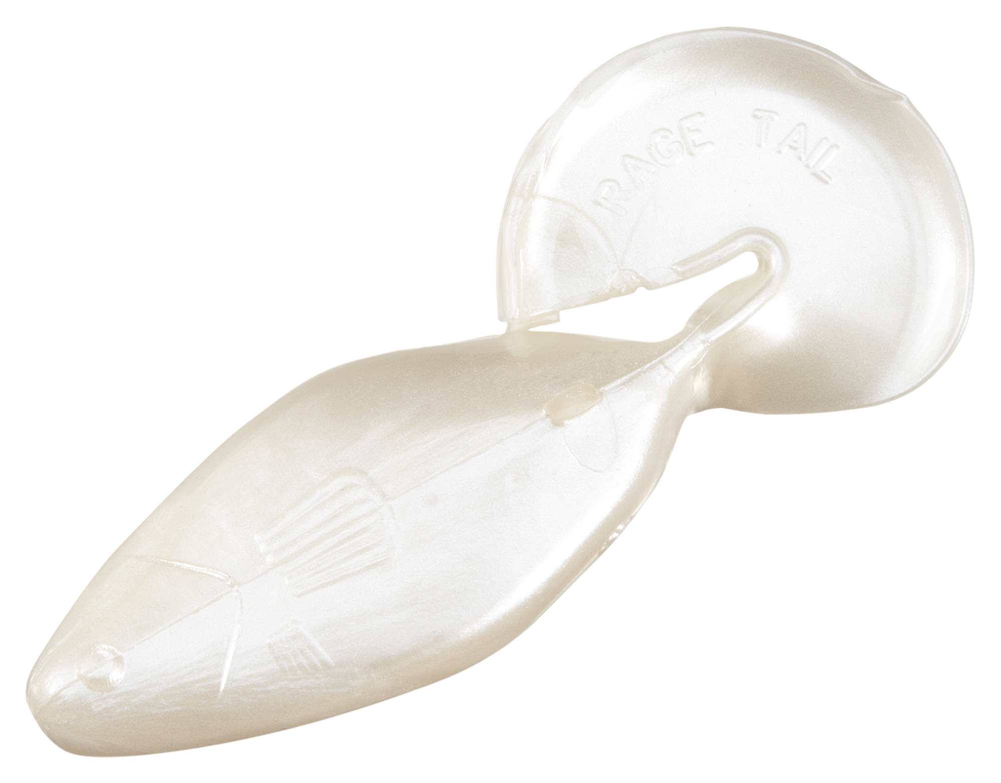 Strike King Rage Tail Shad Soft Bait Lures - Pearl