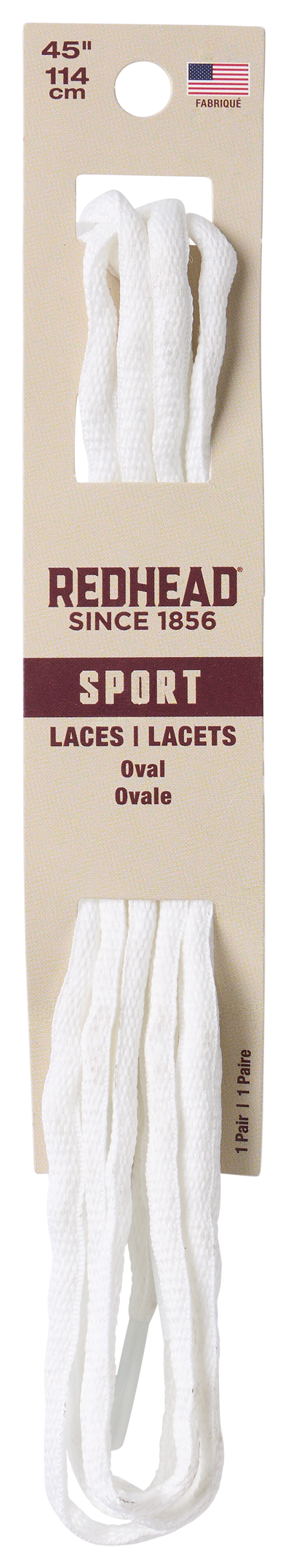 Image of RedHead Oval Athletic Shoe Laces - White