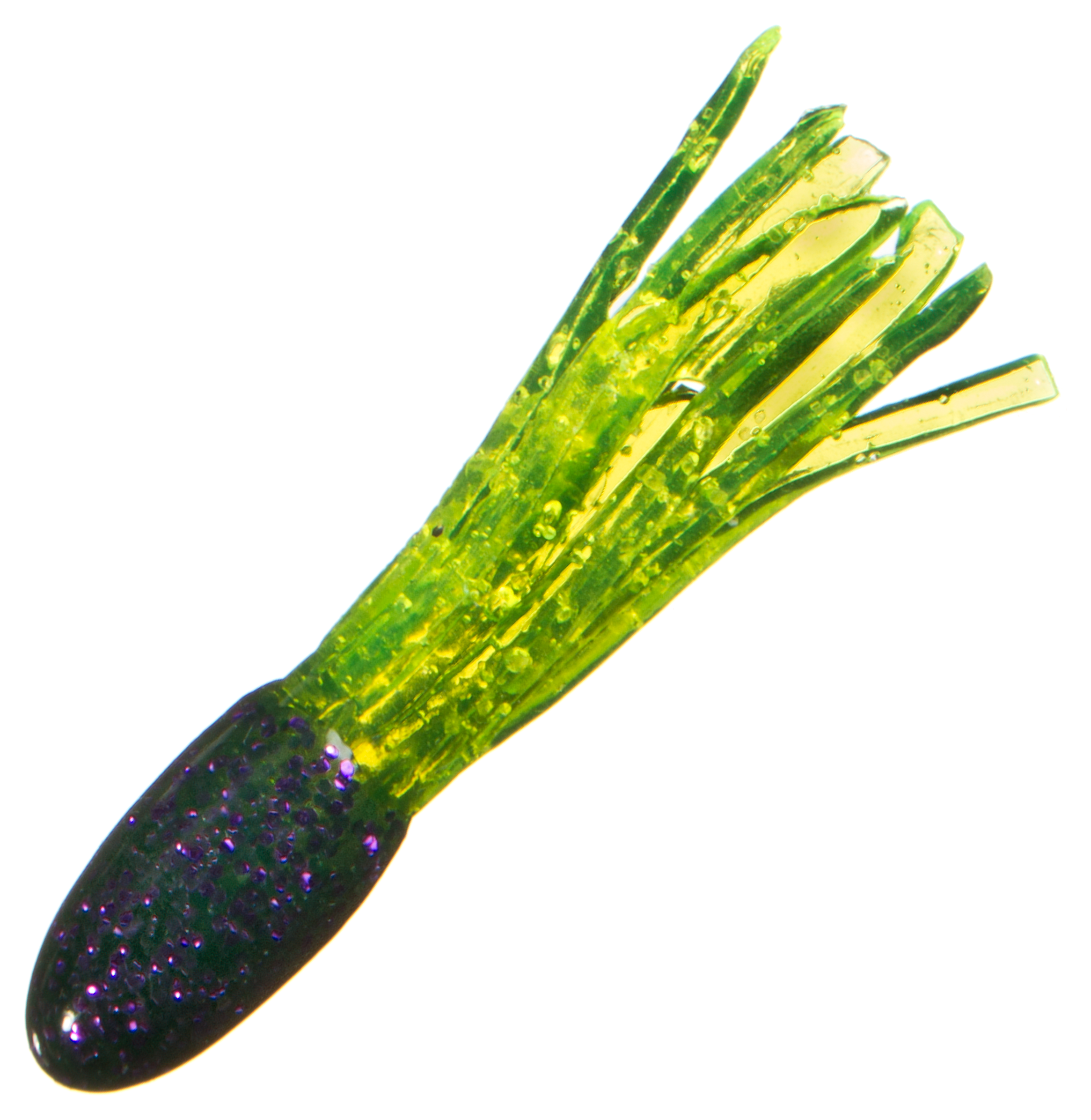 Bass Pro Shops Crappie Maxx Squirmin' Squirts - Electric Purple Chartreuse