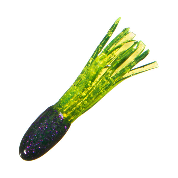 Bass Pro Shops Crappie Maxx Squirmin' Squirts - Electric Purple Chartreuse
