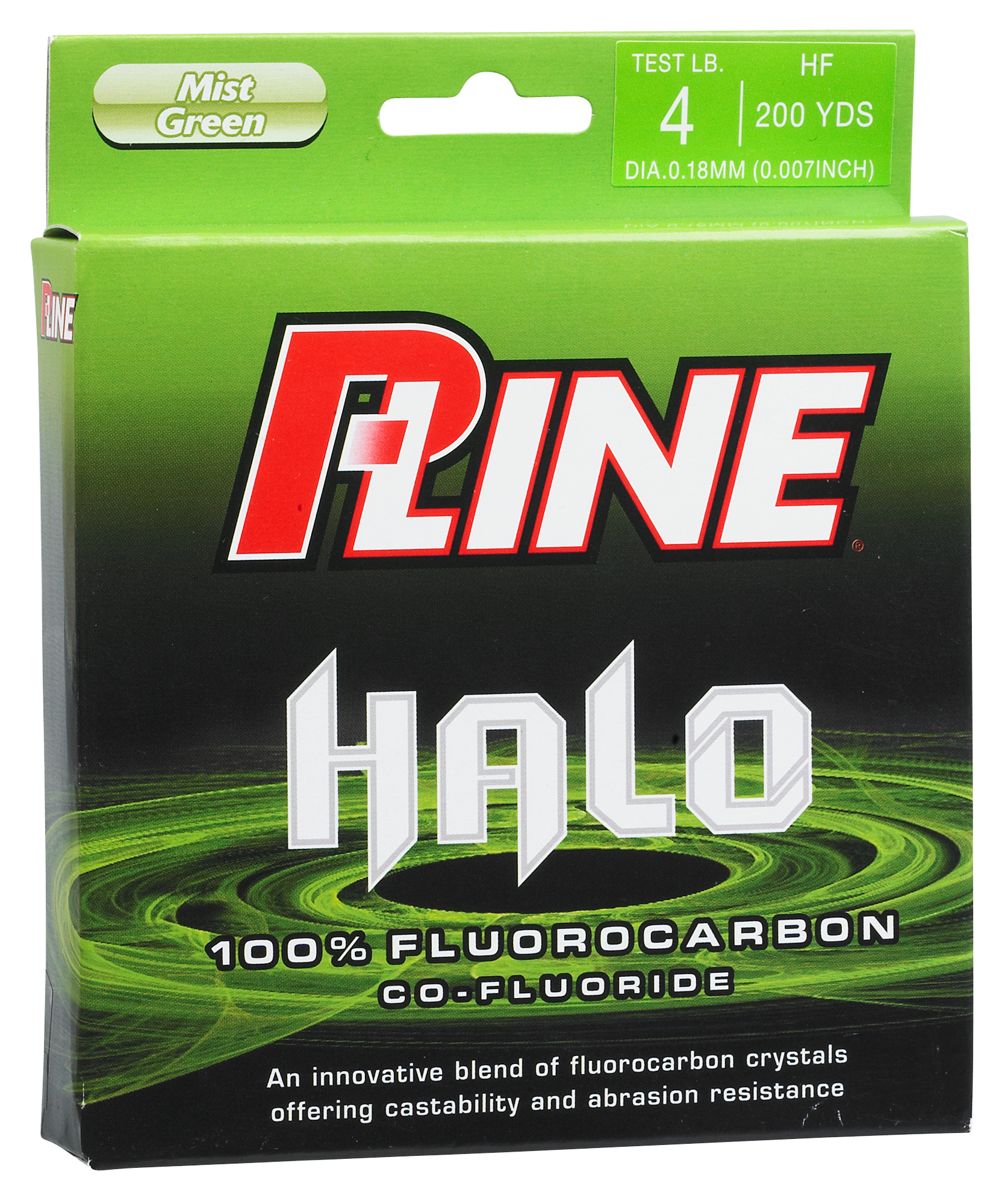 P-Line Halo Fluorocarbon Fishing Line - Mist Green - 2000 Yards - 10 lb.