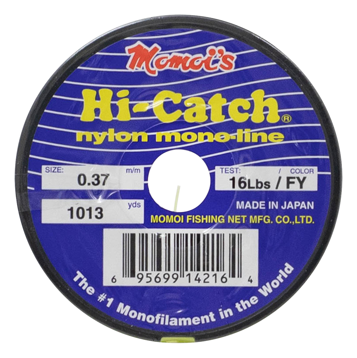 Momoi Hi-Catch Nylon Monofilament Line - Hi-Vis Yellow - 25 lb. - 630 Yards