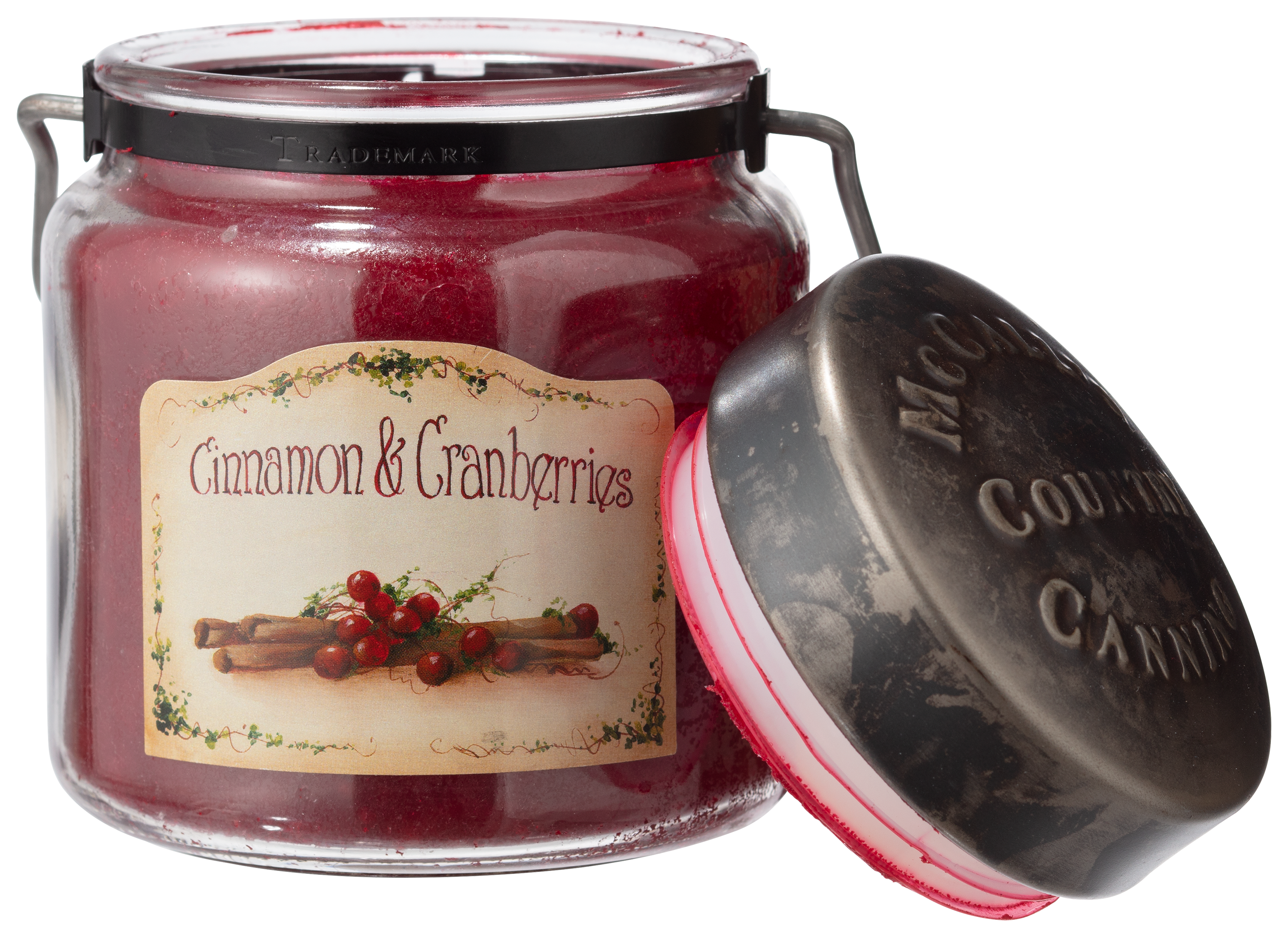 MCCALL'S Country Canning Cinnamon & Cranberries Scented Jar Candle
