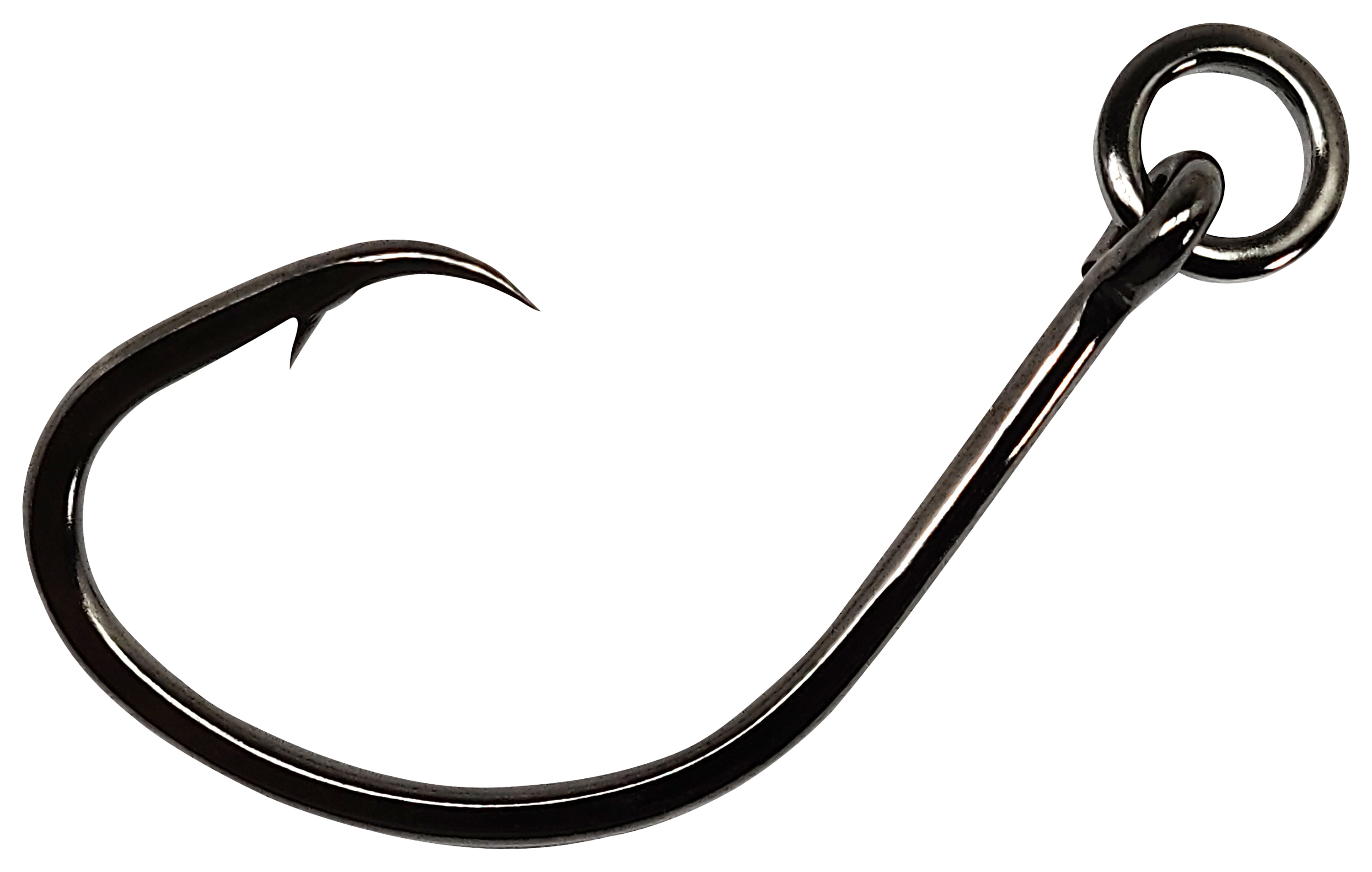 Image of Gamakatsu Nautilus Circle Hook with Solid Ring - 4/0 - NS Black