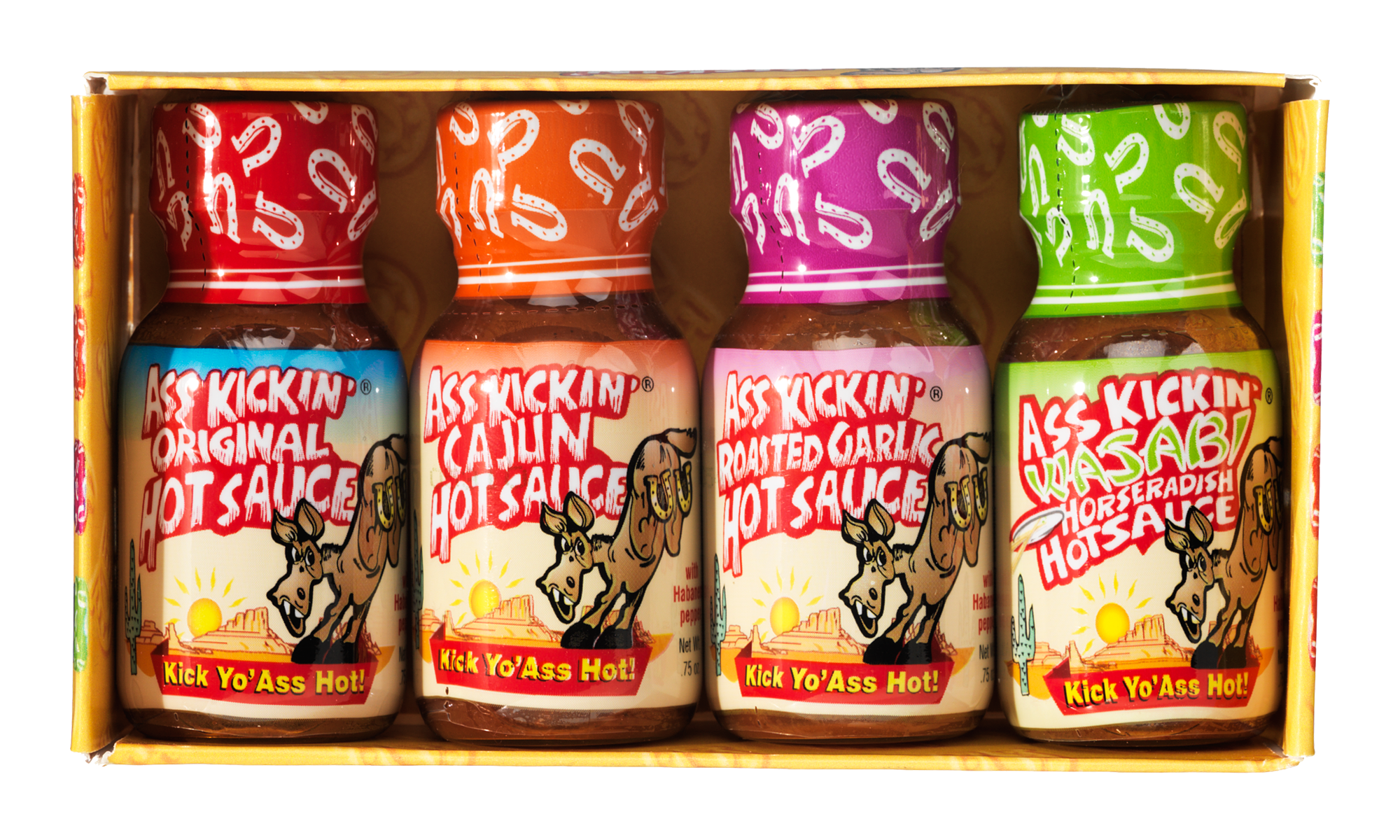 Southwest Specialty Foods Ass Kickin Hot Sauce Mini Bottle Gift Set