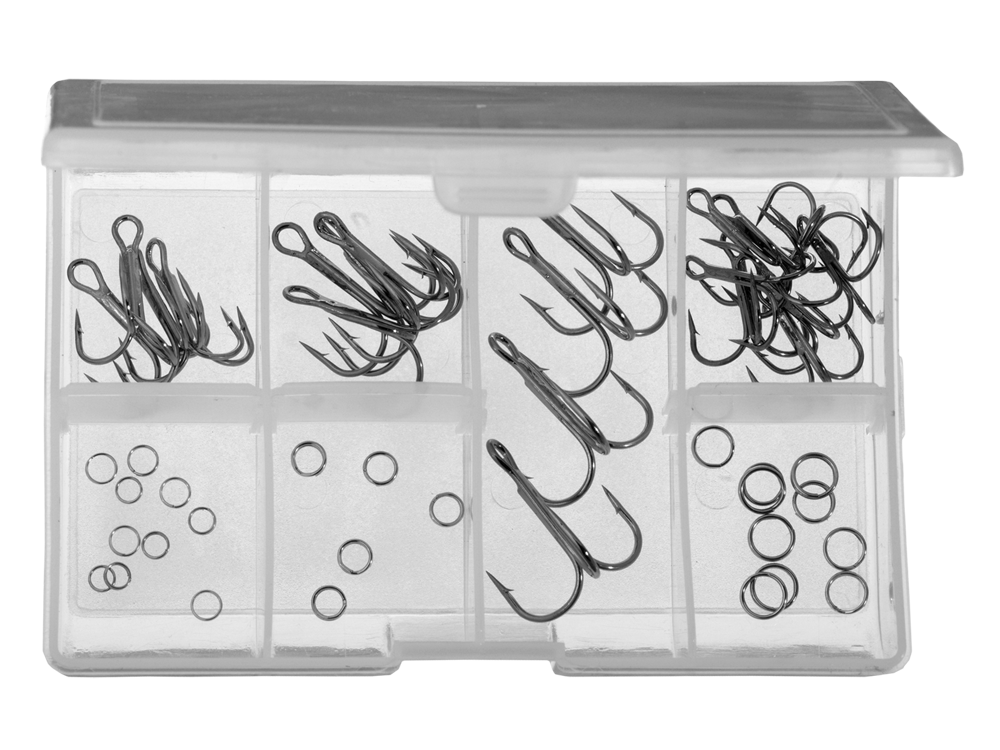 Bass Pro Shops XPS Replacement Treble Hook Kit - Black Nickel