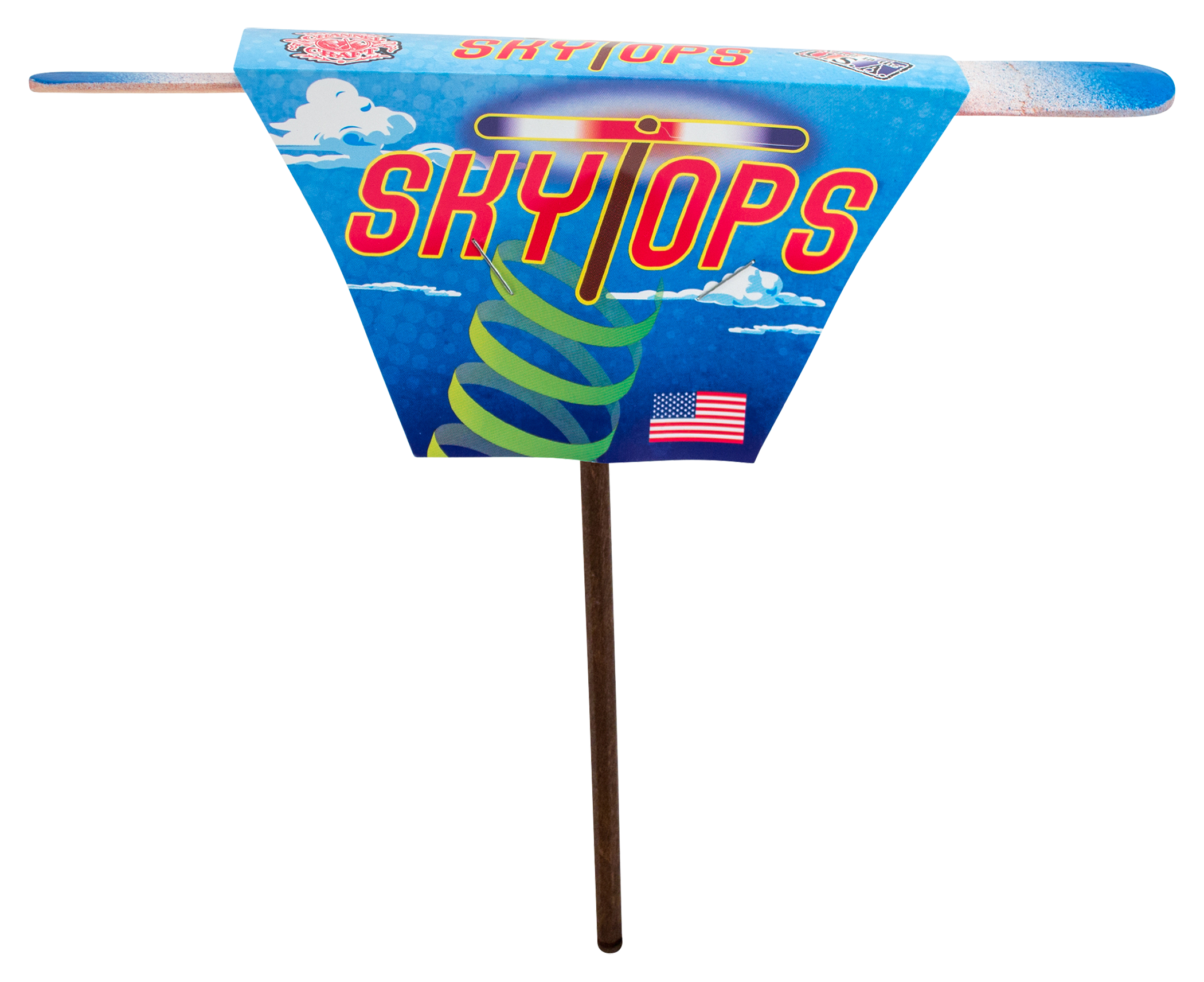 Channel Craft Patriotic Wooden Skytop Hand Prop